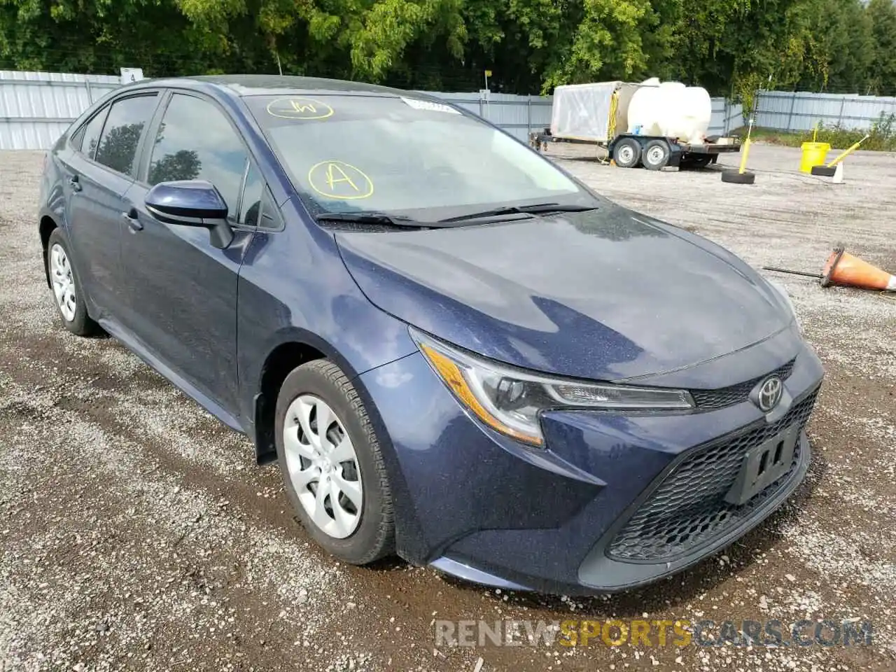 1 Photograph of a damaged car 5YFBPRBE7LP038319 TOYOTA COROLLA 2020