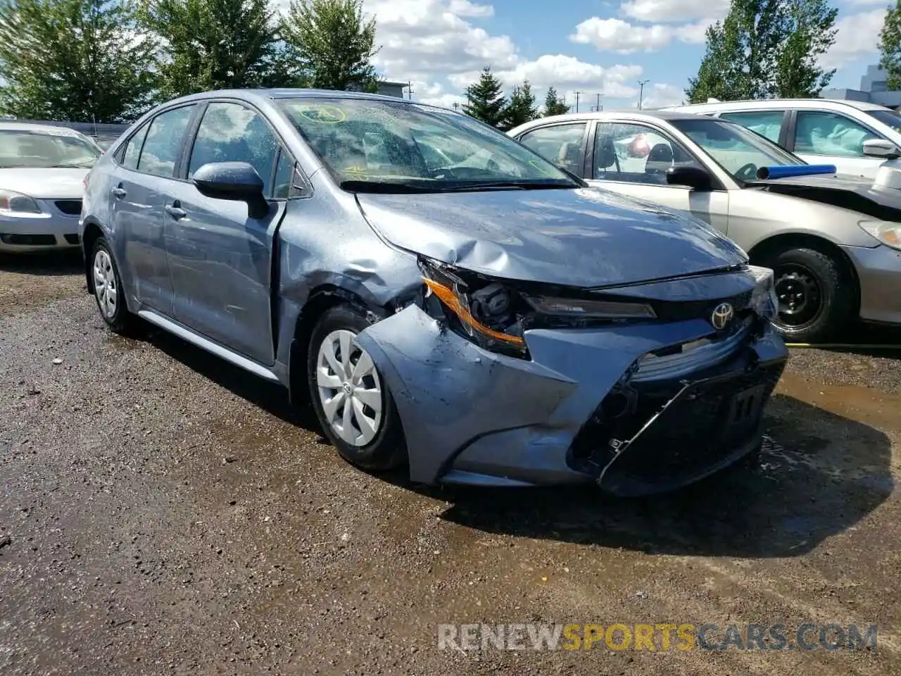 1 Photograph of a damaged car 5YFBPRBE7LP041737 TOYOTA COROLLA 2020