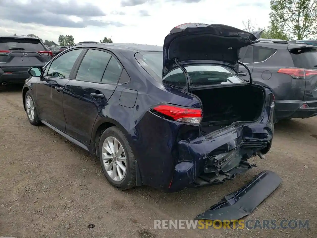 3 Photograph of a damaged car 5YFBPRBE7LP047408 TOYOTA COROLLA 2020