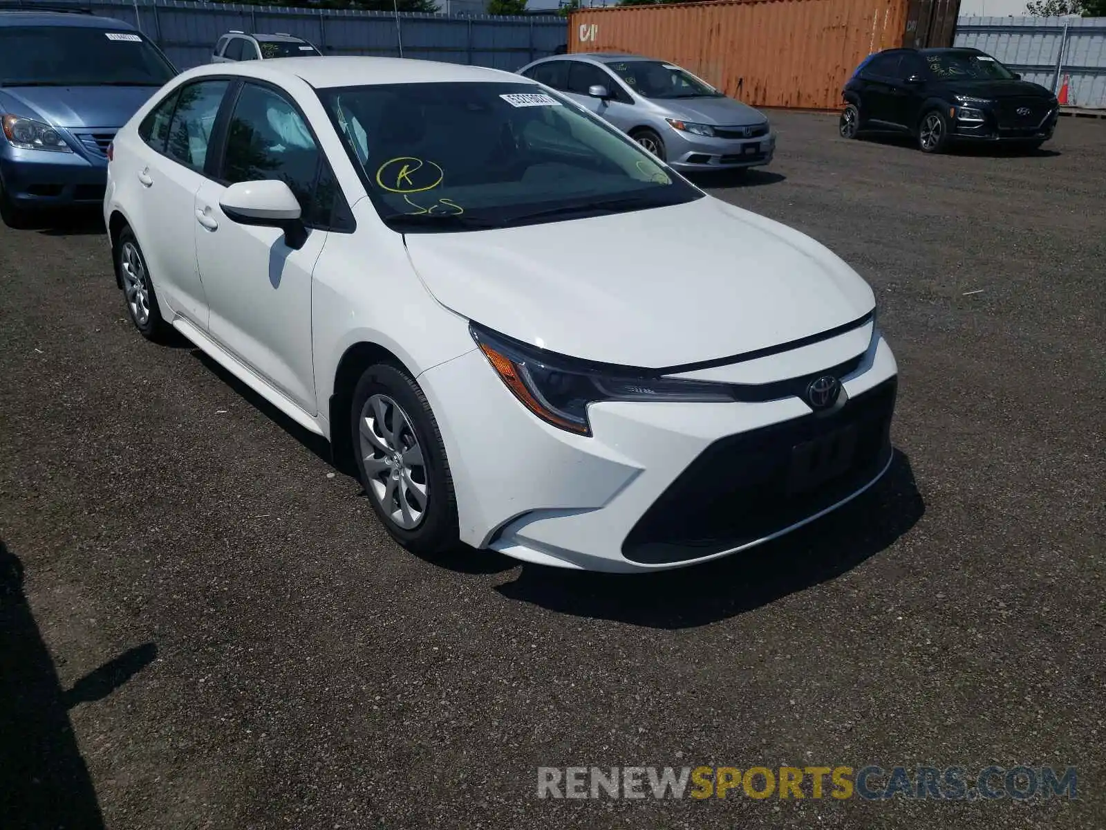 1 Photograph of a damaged car 5YFBPRBE7LP092235 TOYOTA COROLLA 2020