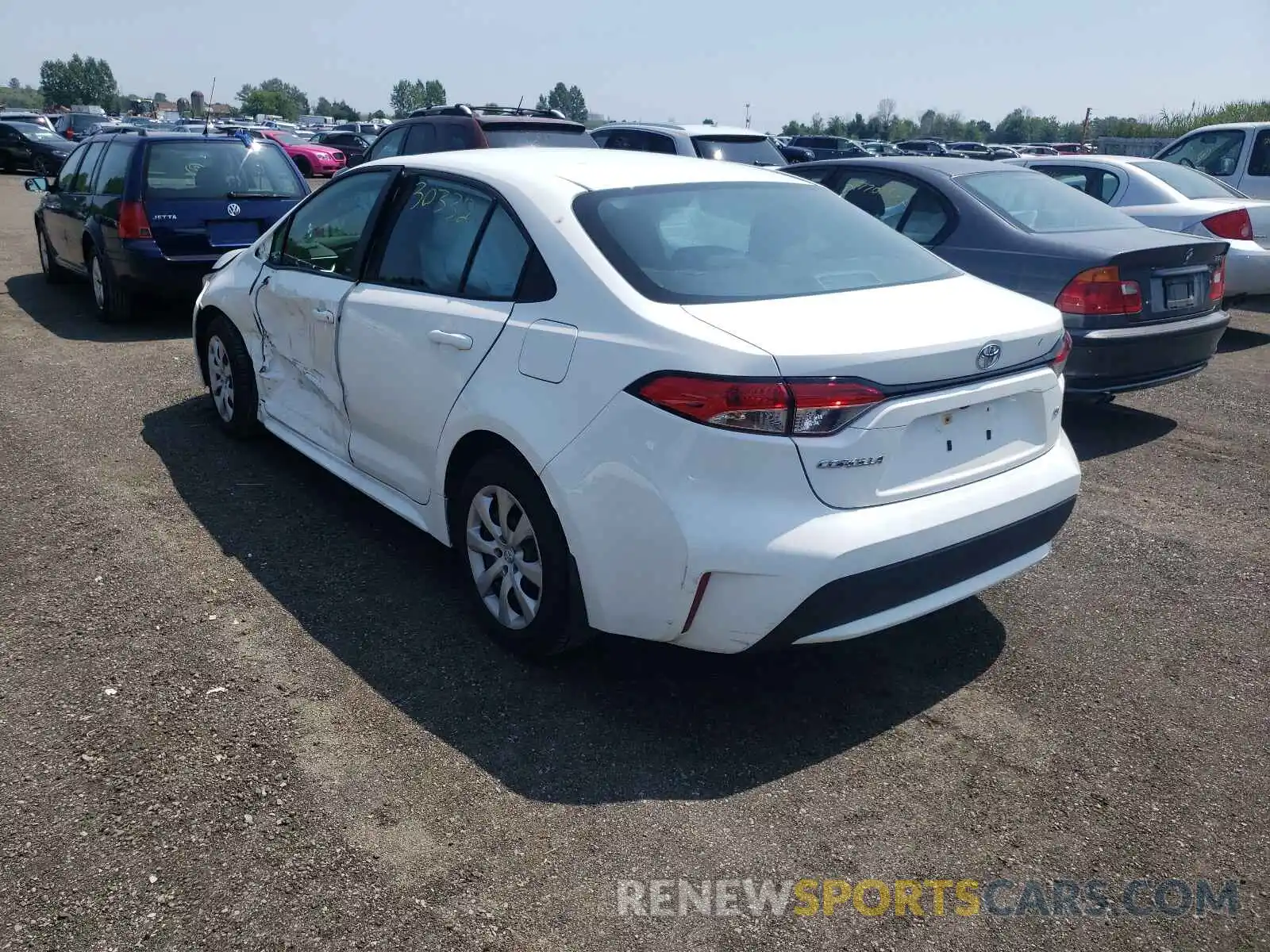 3 Photograph of a damaged car 5YFBPRBE7LP092235 TOYOTA COROLLA 2020