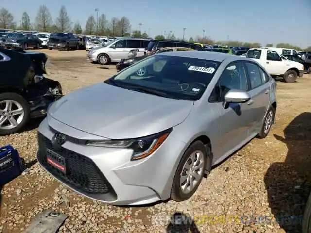 2 Photograph of a damaged car 5YFBPRBE8LP014966 TOYOTA COROLLA 2020