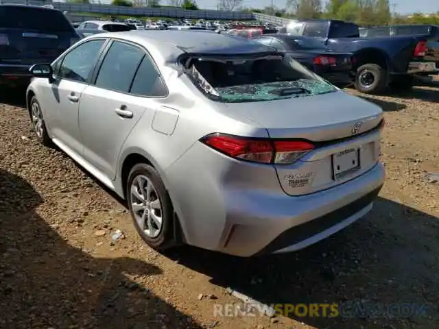 3 Photograph of a damaged car 5YFBPRBE8LP014966 TOYOTA COROLLA 2020