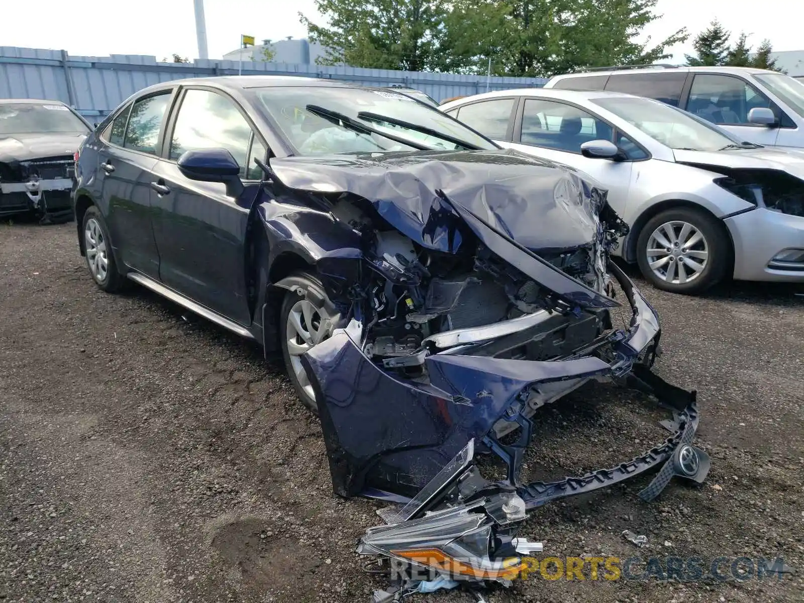 1 Photograph of a damaged car 5YFBPRBE8LP024705 TOYOTA COROLLA 2020