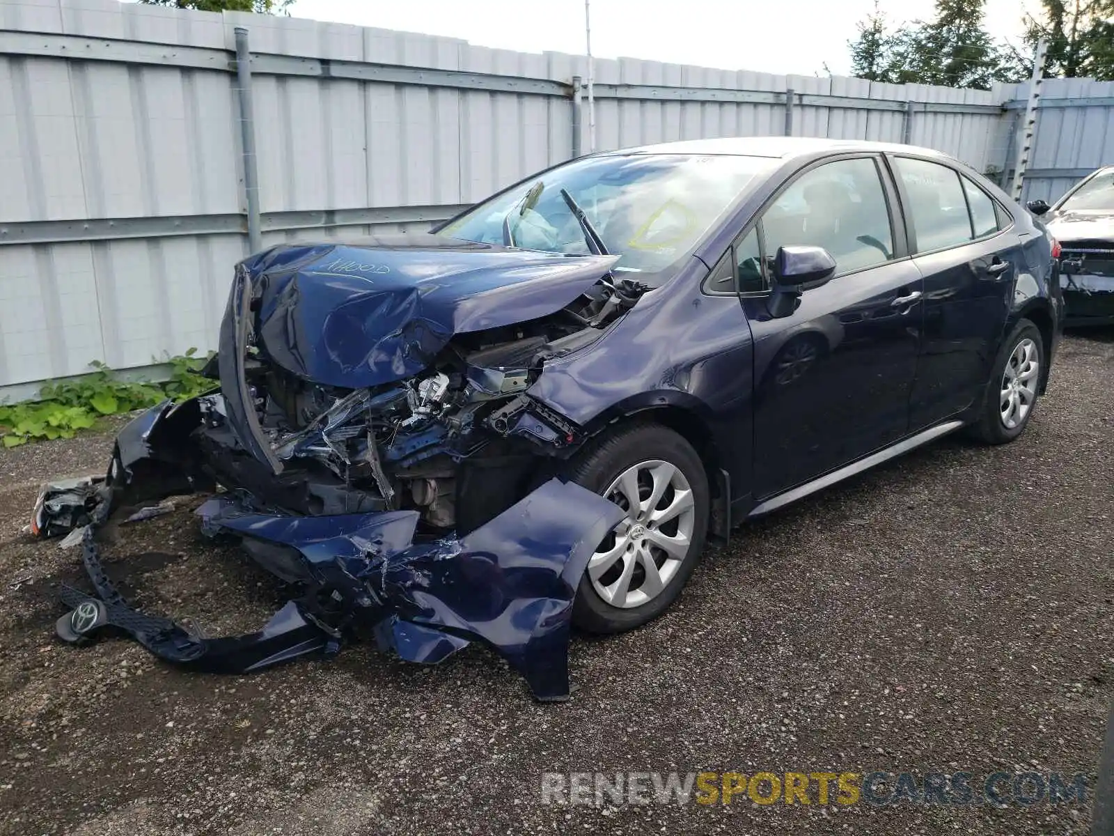 2 Photograph of a damaged car 5YFBPRBE8LP024705 TOYOTA COROLLA 2020