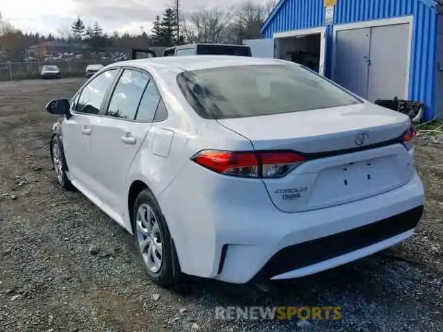 3 Photograph of a damaged car 5YFBPRBE8LP040628 TOYOTA COROLLA 2020