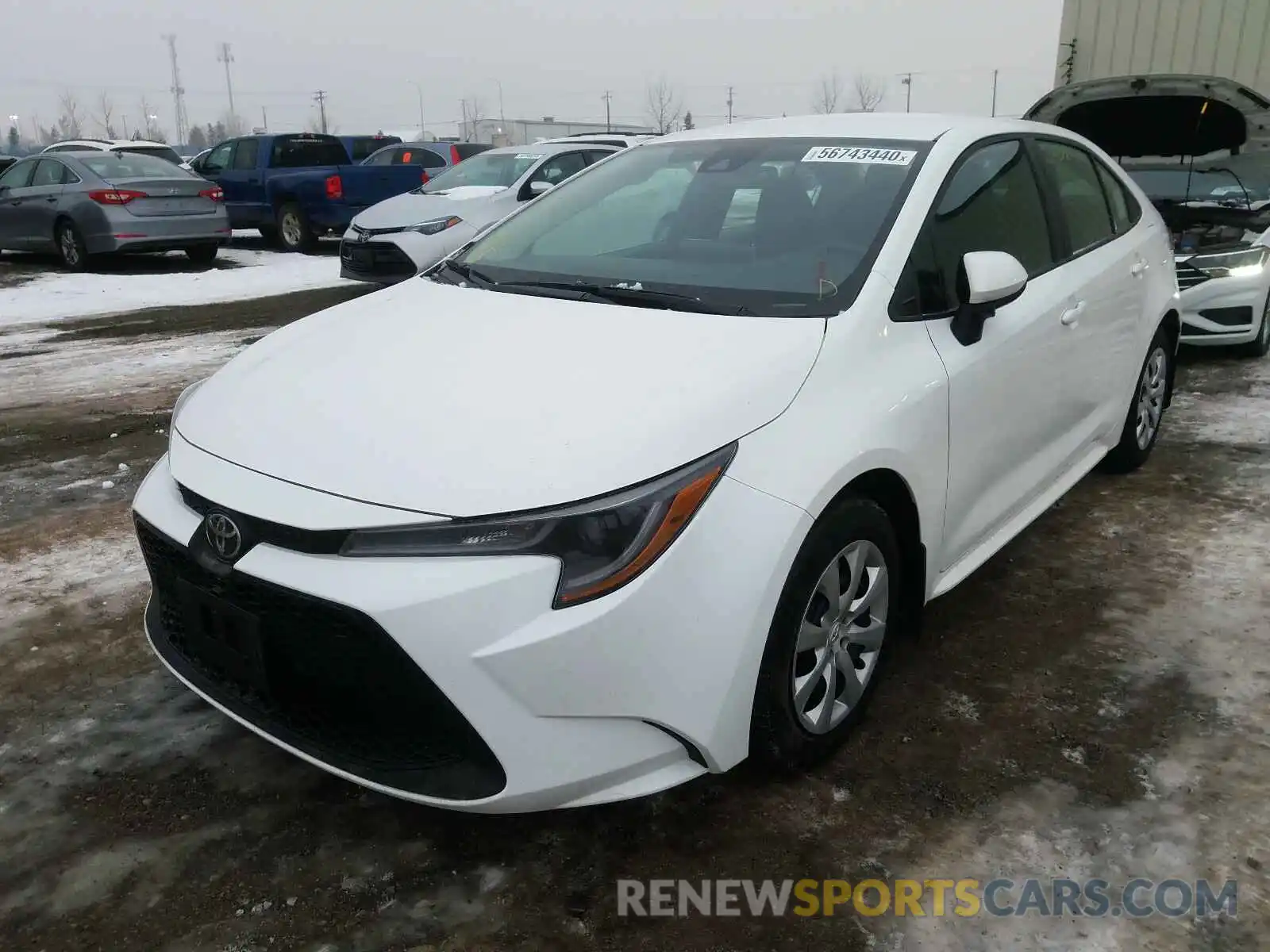 2 Photograph of a damaged car 5YFBPRBE9LP011347 TOYOTA COROLLA 2020