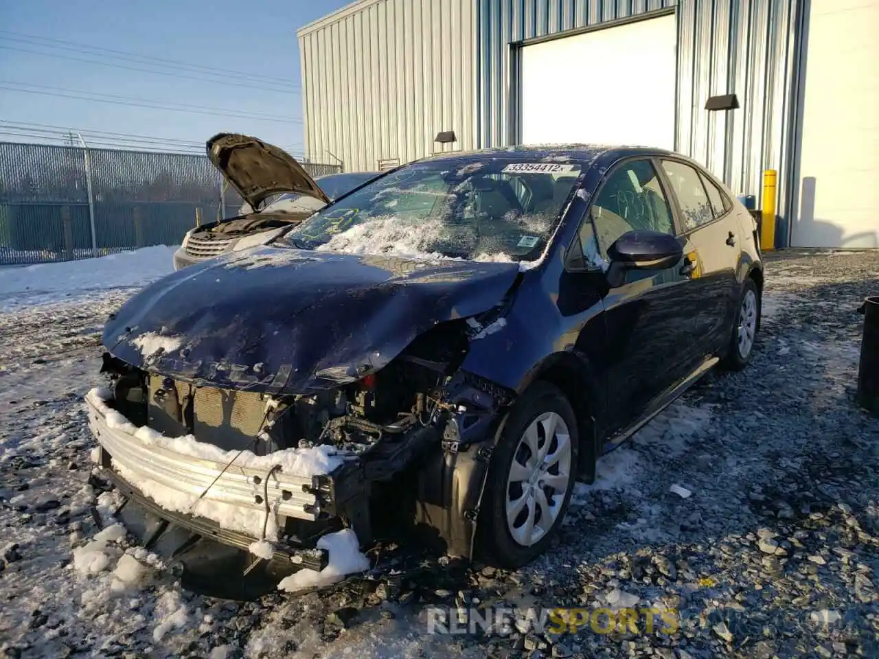 2 Photograph of a damaged car 5YFBPRBE9LP011431 TOYOTA COROLLA 2020