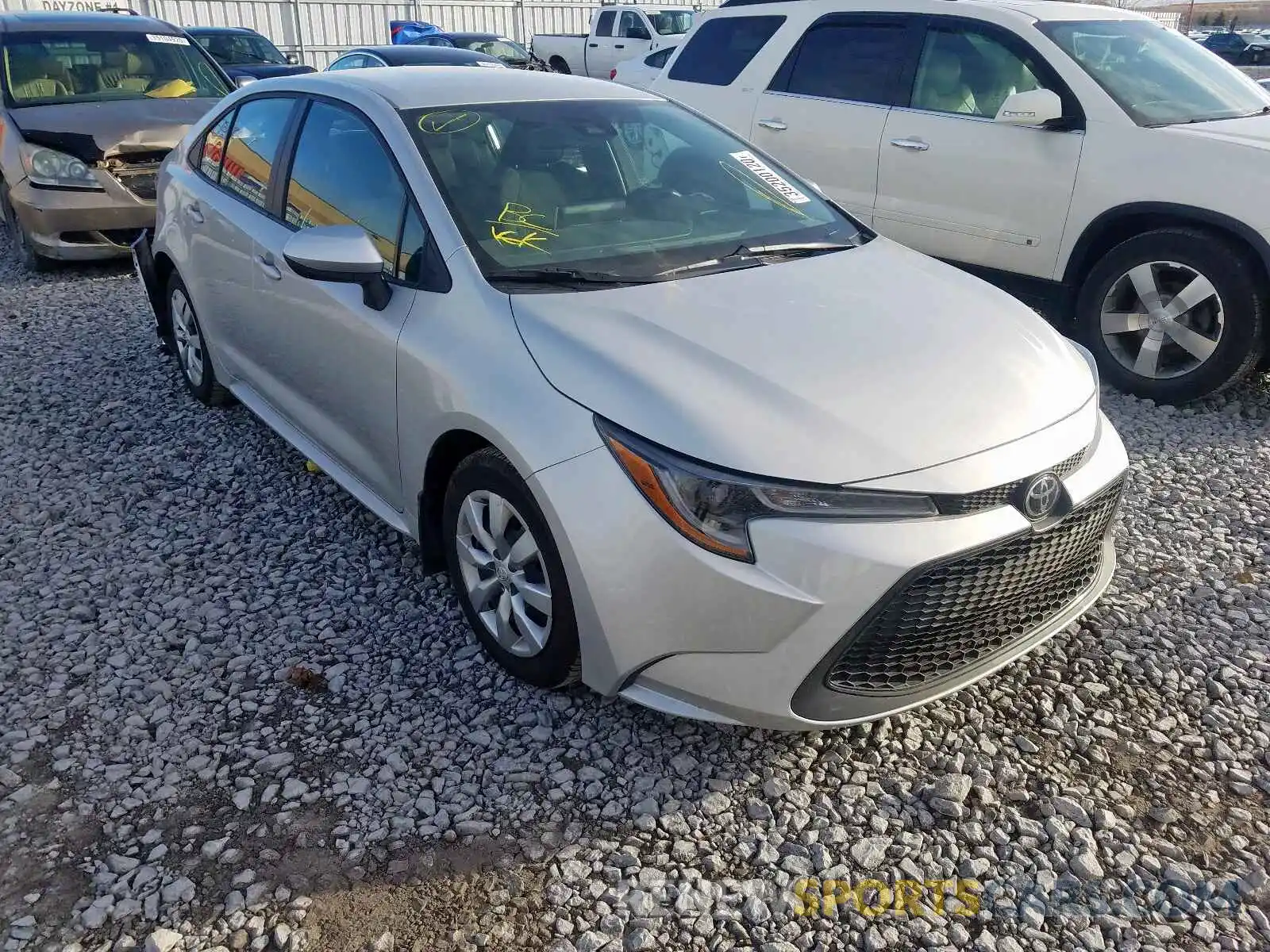 1 Photograph of a damaged car 5YFBPRBE9LP014880 TOYOTA COROLLA 2020