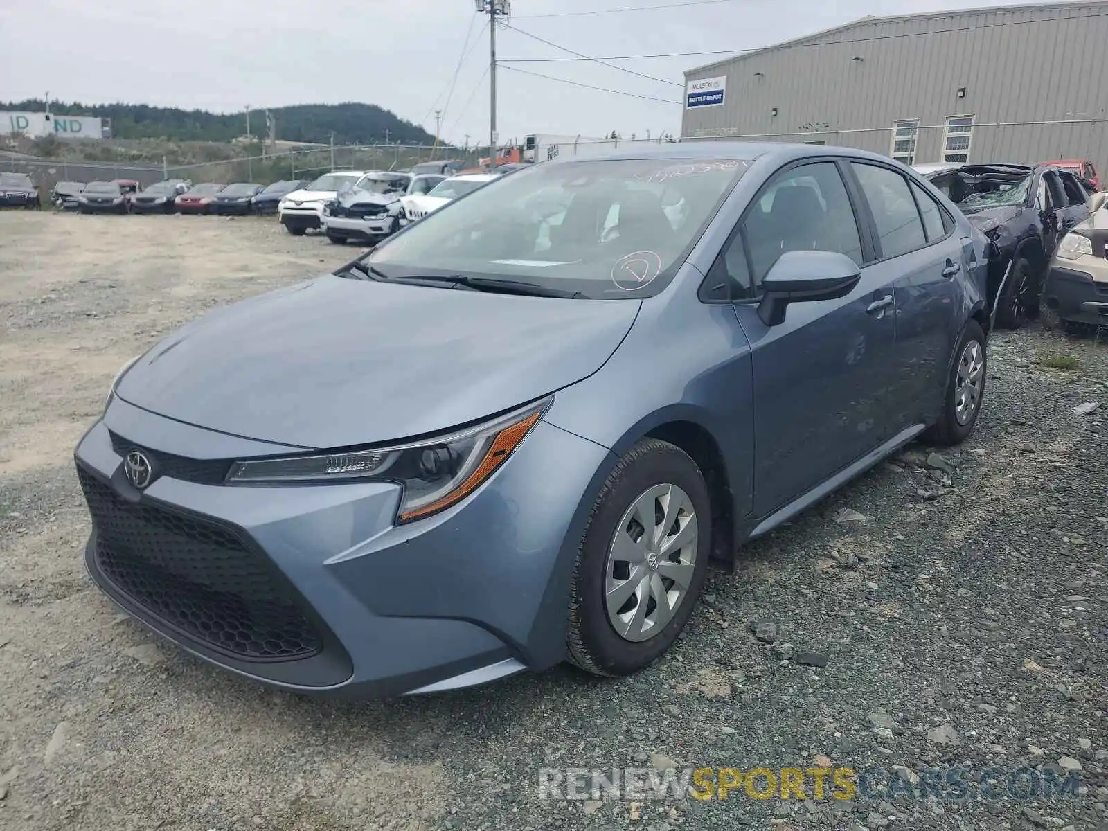 2 Photograph of a damaged car 5YFBPRBEXLP020347 TOYOTA COROLLA 2020