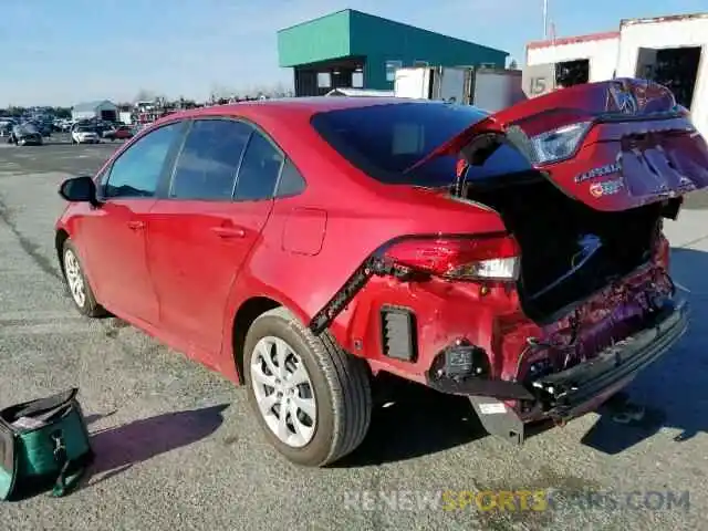 3 Photograph of a damaged car 5YFBPRBEXLP048715 TOYOTA COROLLA 2020