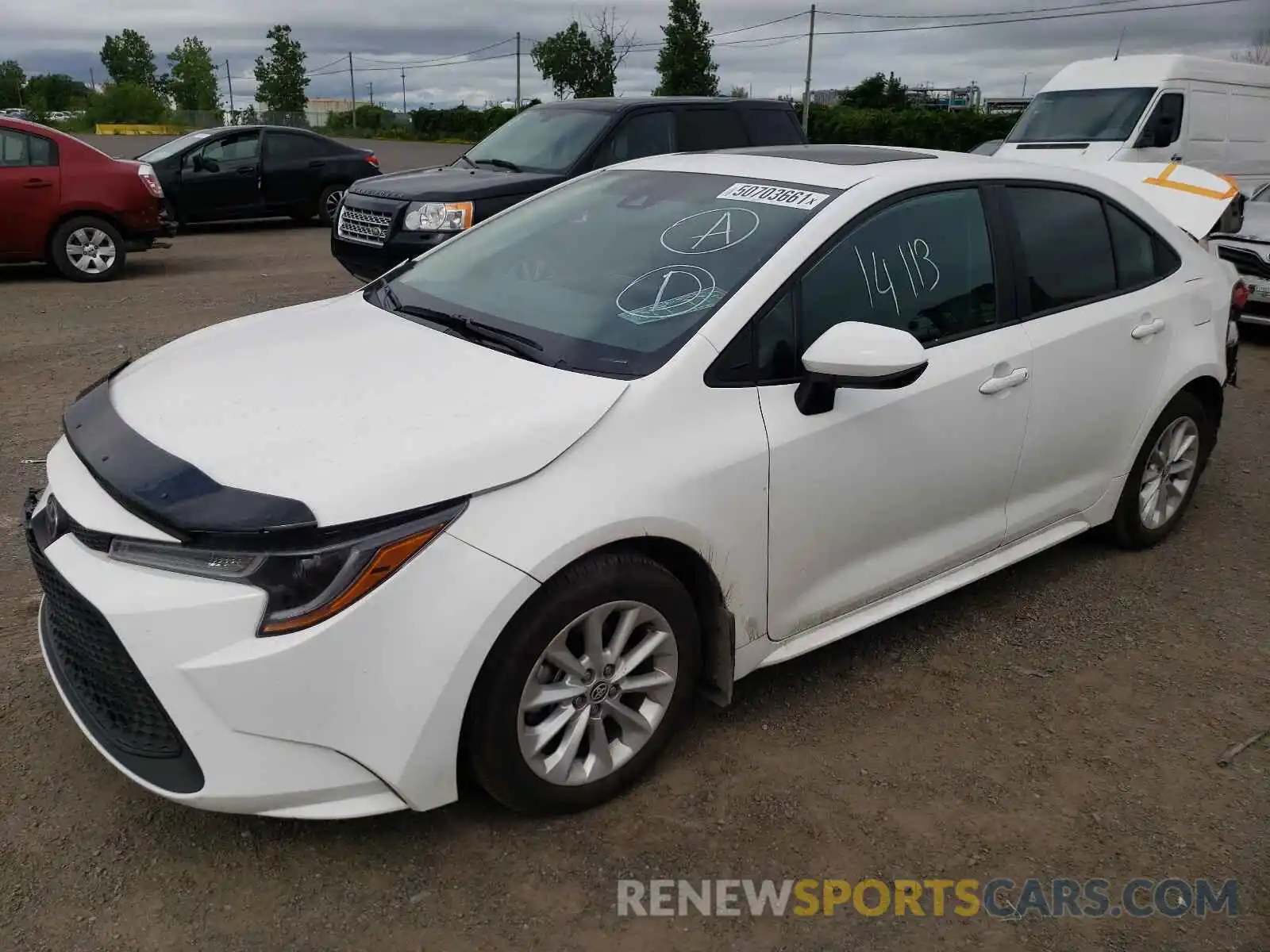 2 Photograph of a damaged car 5YFBPRBEXLP096053 TOYOTA COROLLA 2020