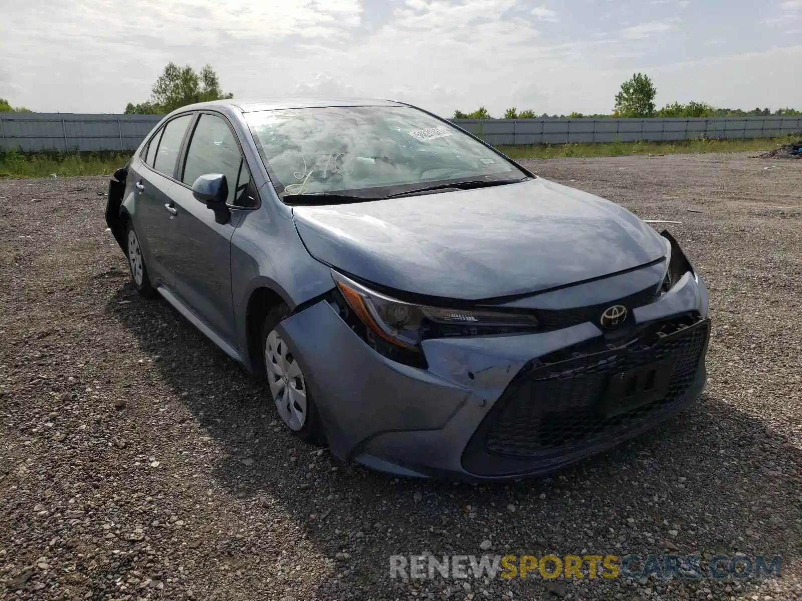 1 Photograph of a damaged car 5YFDPRAE0LP010758 TOYOTA COROLLA 2020