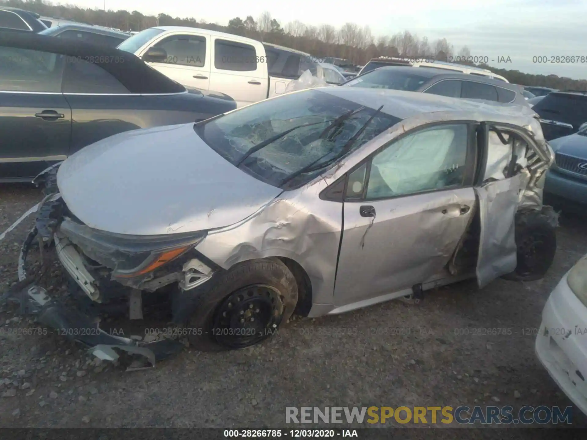 2 Photograph of a damaged car 5YFDPRAE0LP042741 TOYOTA COROLLA 2020