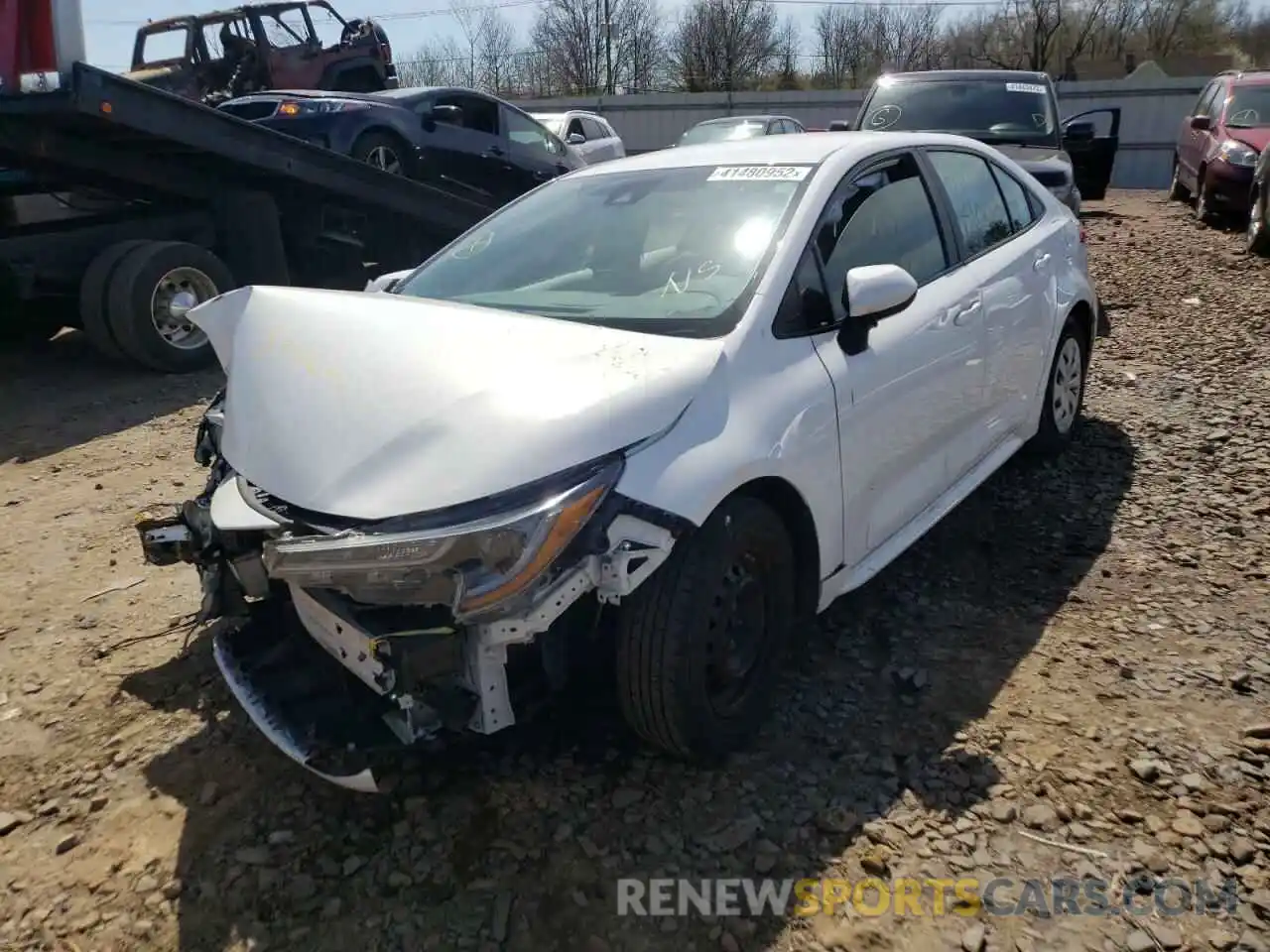 2 Photograph of a damaged car 5YFDPRAE0LP044621 TOYOTA COROLLA 2020