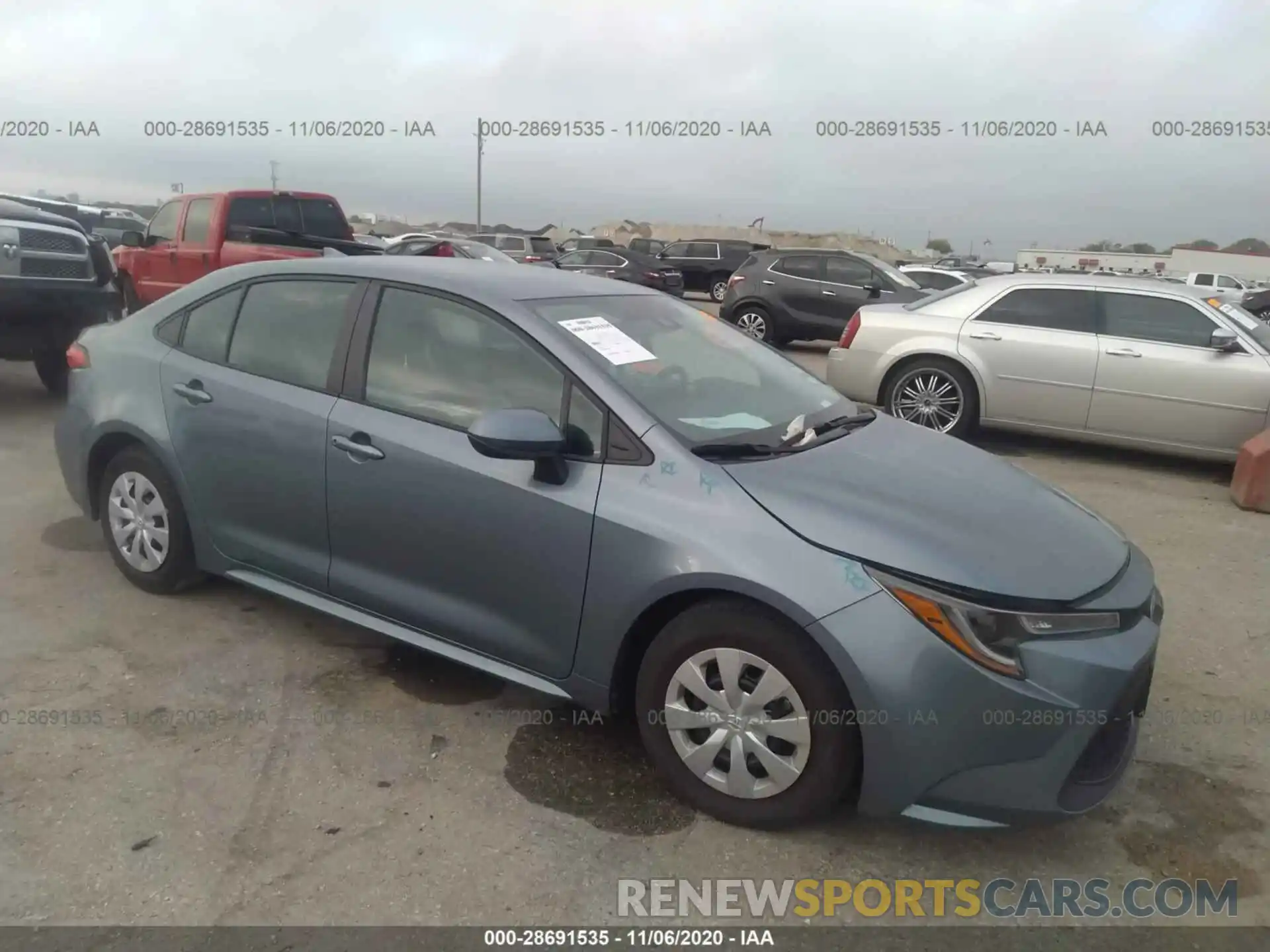 1 Photograph of a damaged car 5YFDPRAE0LP055070 TOYOTA COROLLA 2020