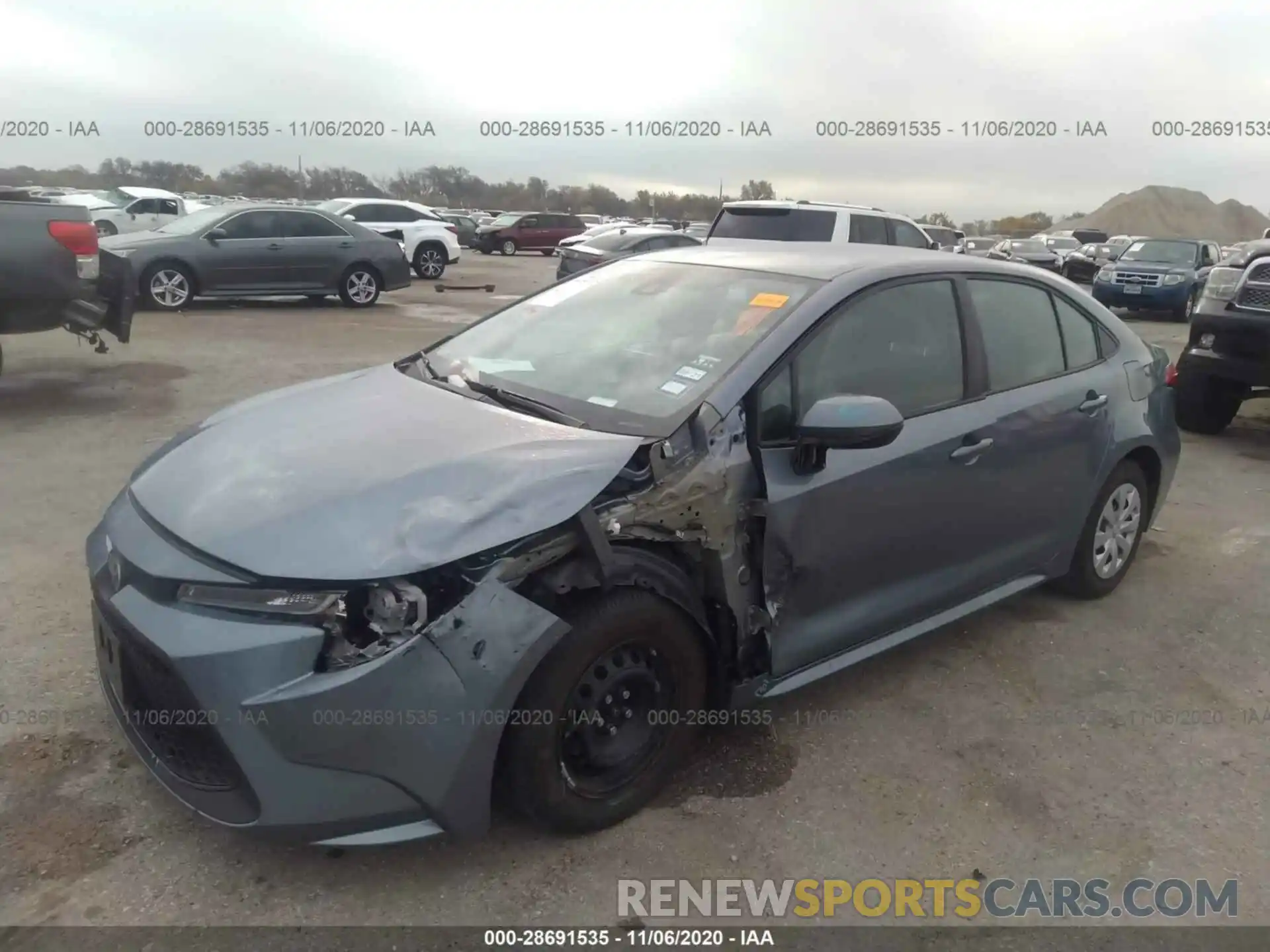 2 Photograph of a damaged car 5YFDPRAE0LP055070 TOYOTA COROLLA 2020