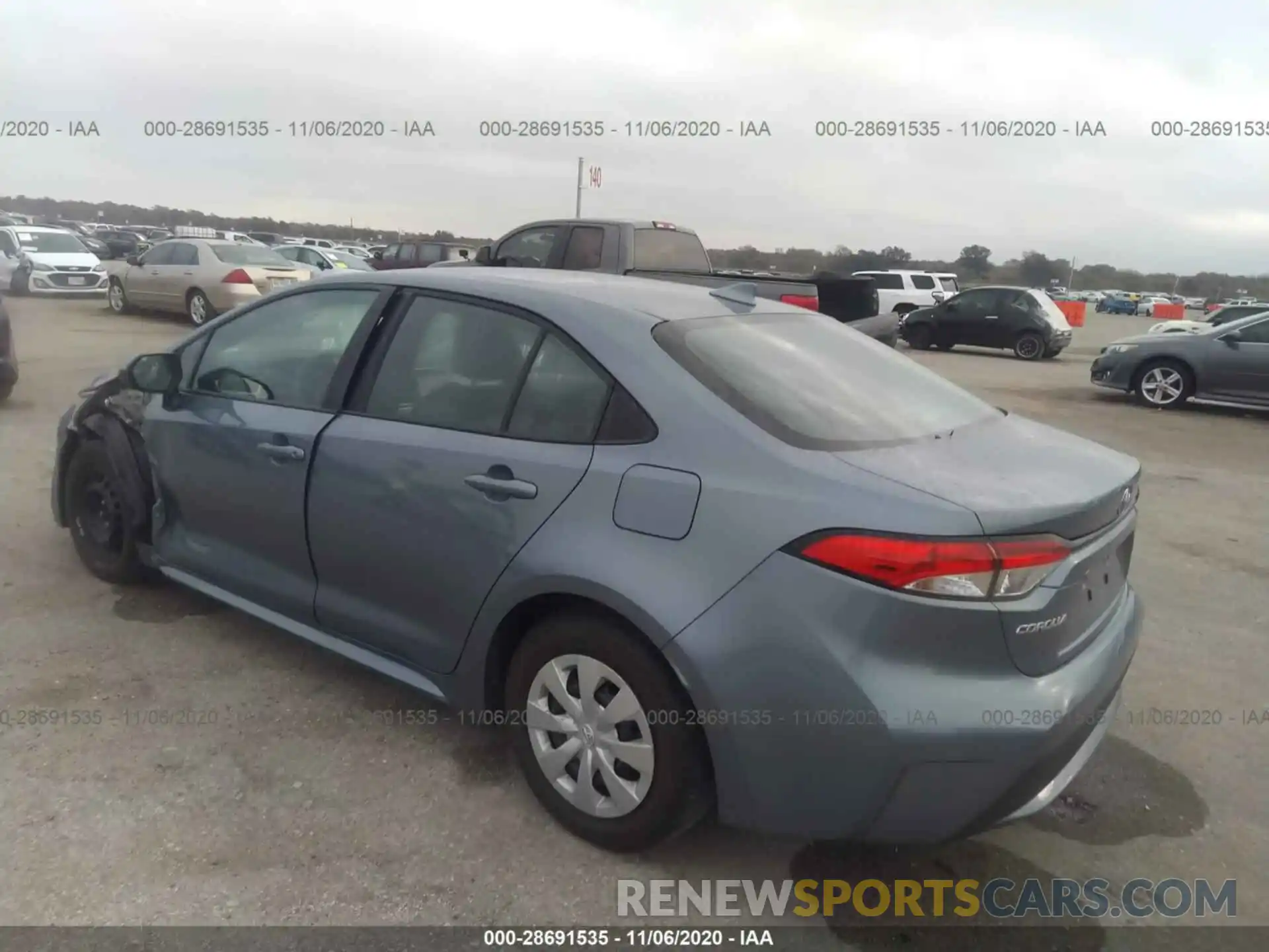 3 Photograph of a damaged car 5YFDPRAE0LP055070 TOYOTA COROLLA 2020