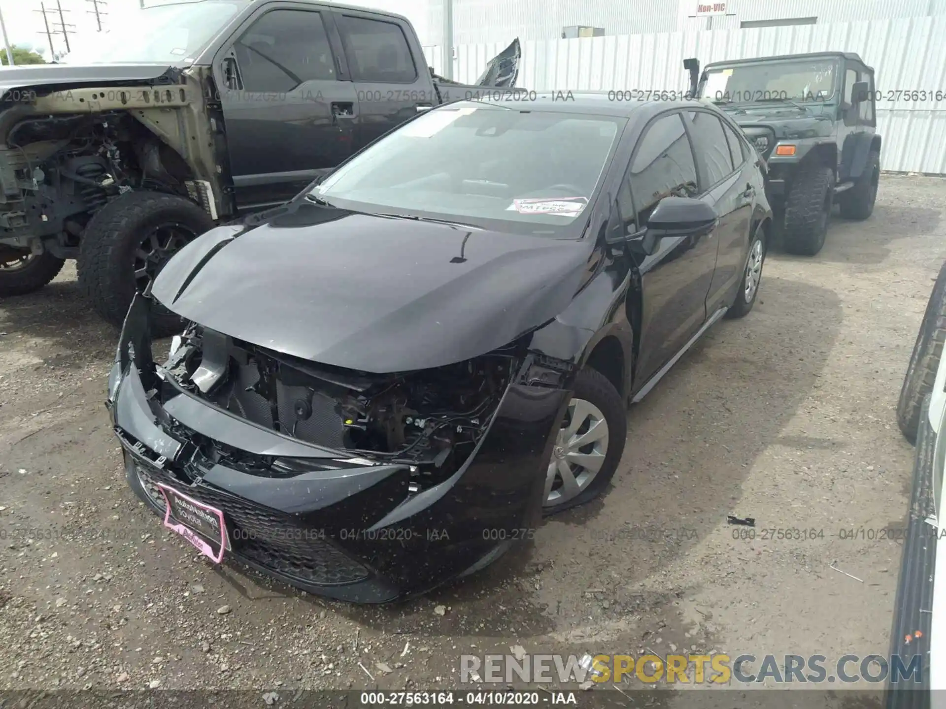 2 Photograph of a damaged car 5YFDPRAE0LP065940 TOYOTA COROLLA 2020