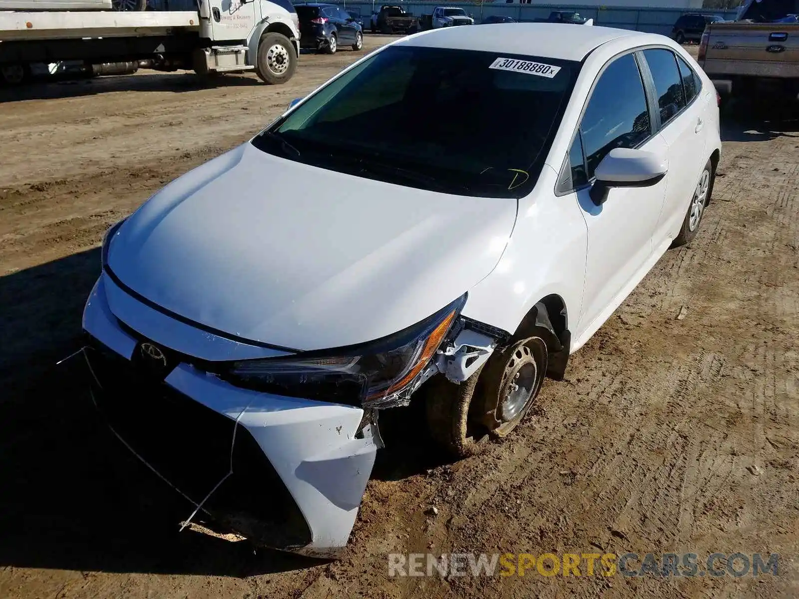 2 Photograph of a damaged car 5YFDPRAE0LP068725 TOYOTA COROLLA 2020