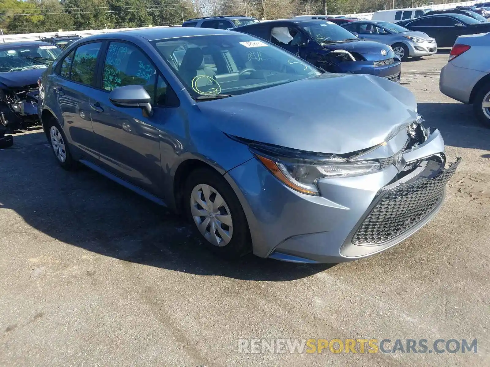 1 Photograph of a damaged car 5YFDPRAE0LP100380 TOYOTA COROLLA 2020