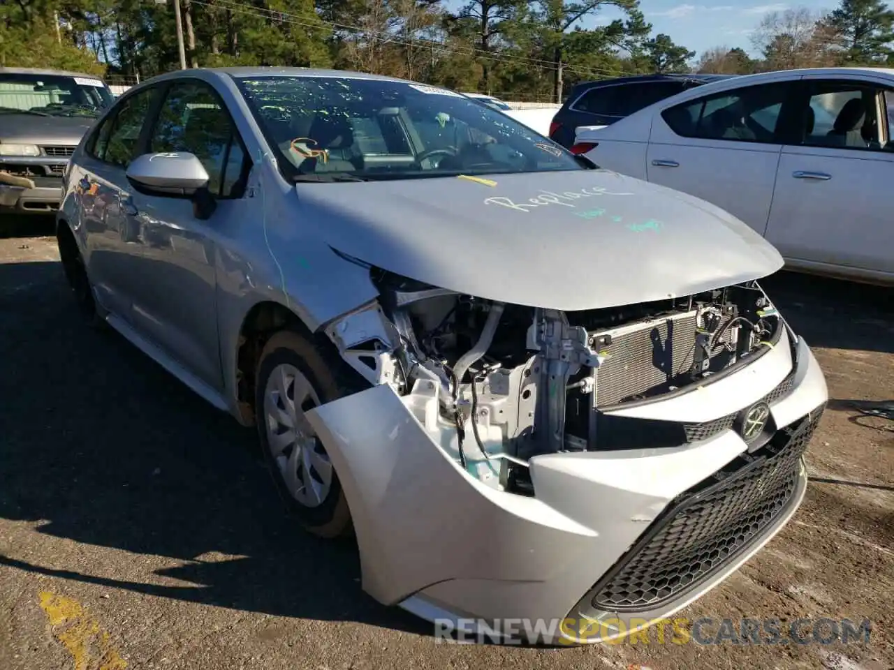 1 Photograph of a damaged car 5YFDPRAE0LP110424 TOYOTA COROLLA 2020