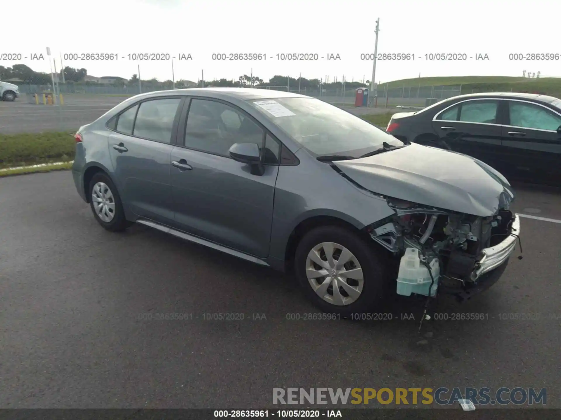 1 Photograph of a damaged car 5YFDPRAE0LP110603 TOYOTA COROLLA 2020