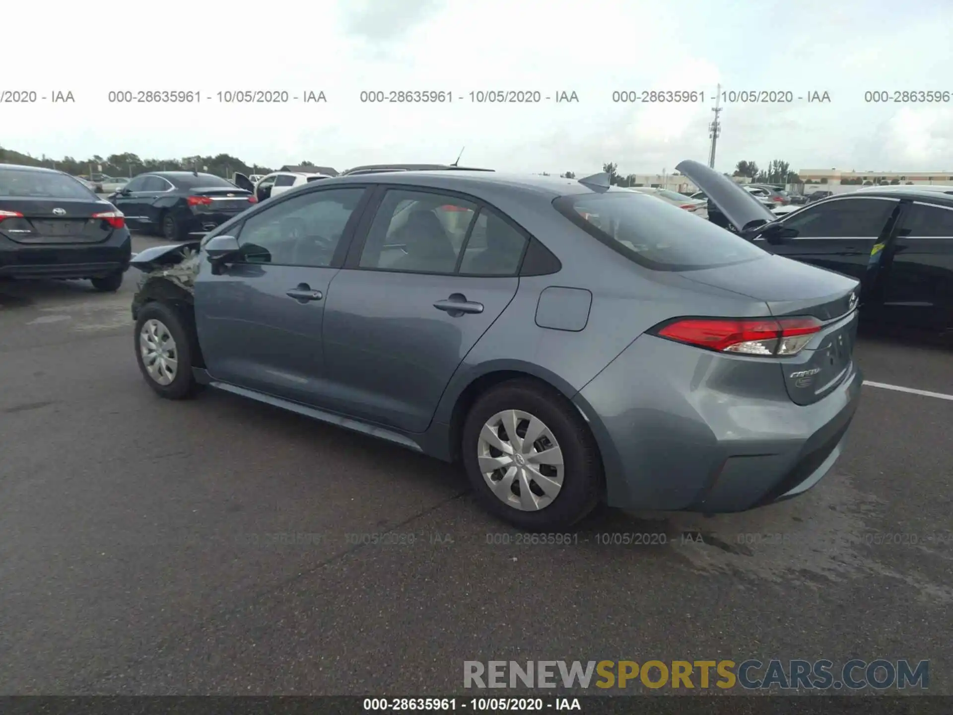 3 Photograph of a damaged car 5YFDPRAE0LP110603 TOYOTA COROLLA 2020