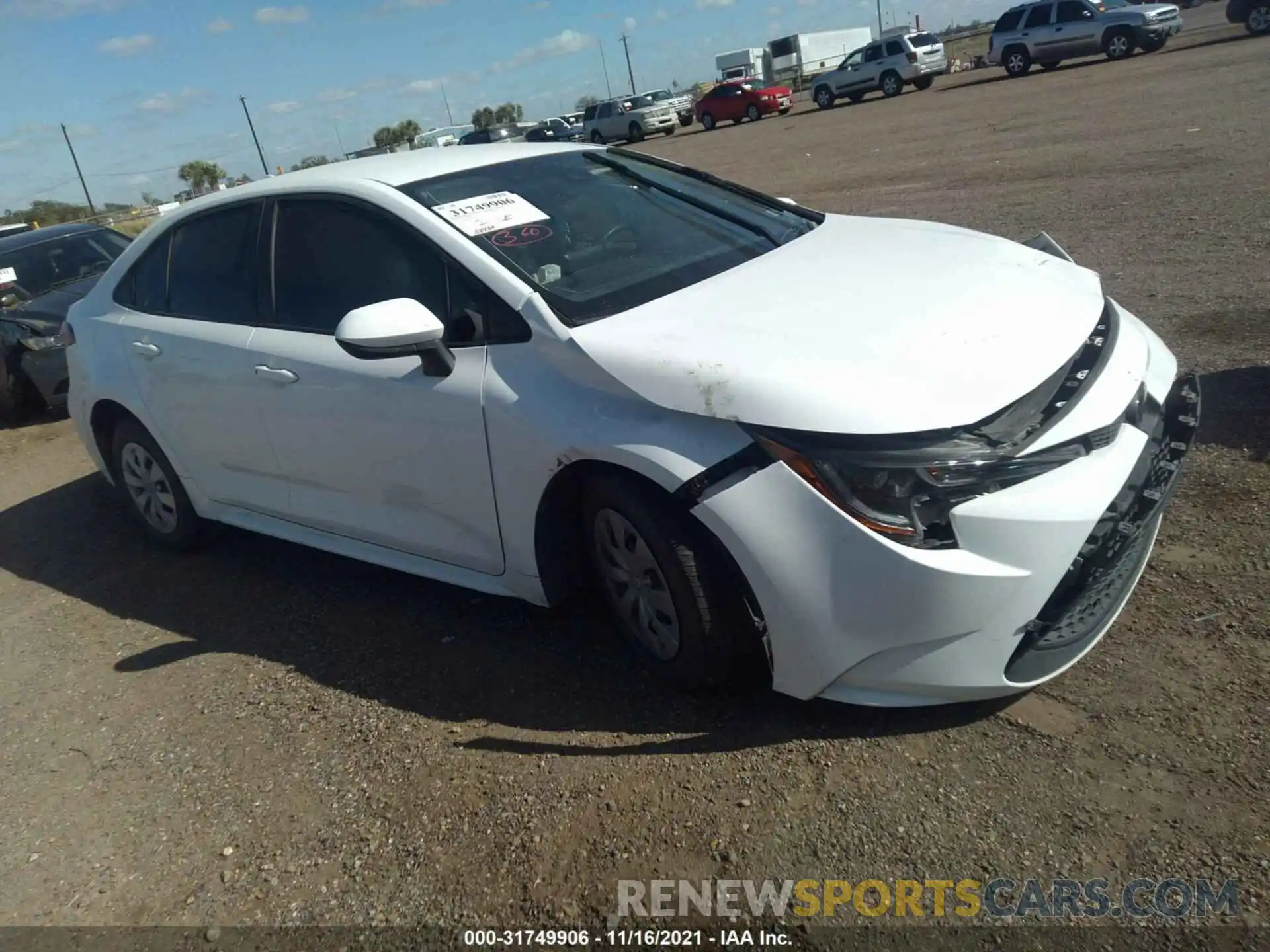 1 Photograph of a damaged car 5YFDPRAE0LP110858 TOYOTA COROLLA 2020