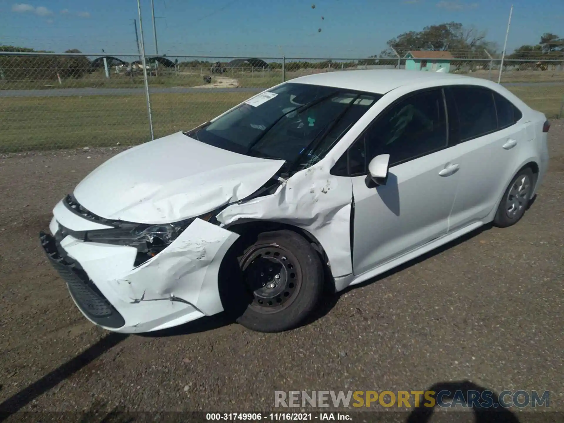 2 Photograph of a damaged car 5YFDPRAE0LP110858 TOYOTA COROLLA 2020