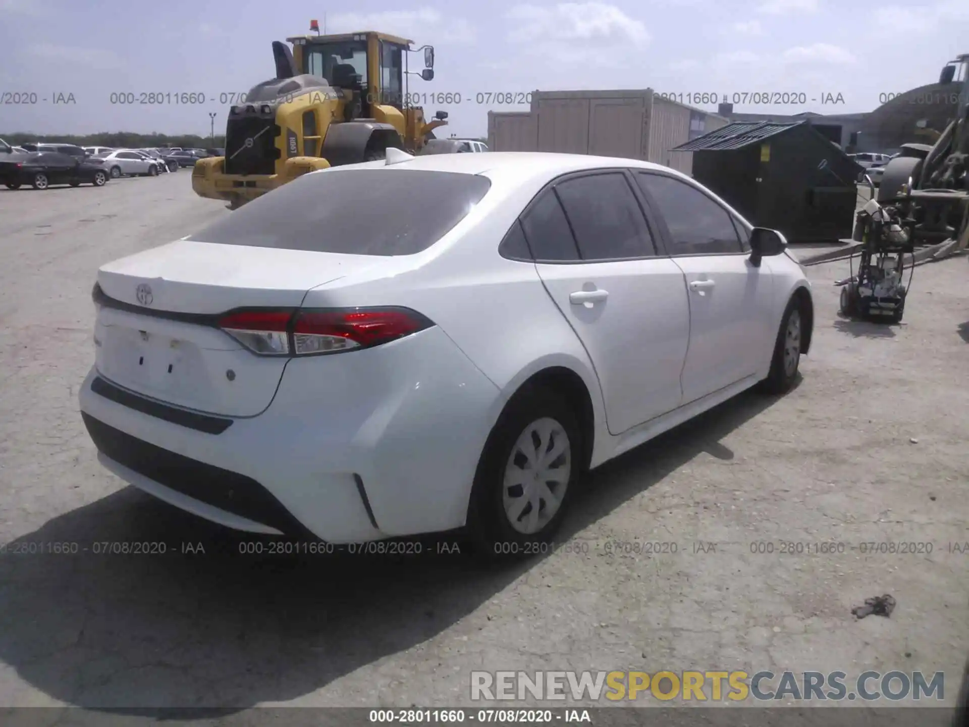 4 Photograph of a damaged car 5YFDPRAE0LP116112 TOYOTA COROLLA 2020