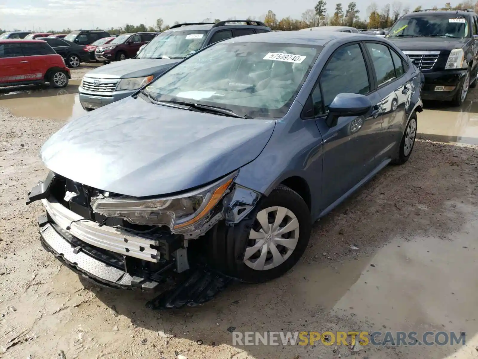 2 Photograph of a damaged car 5YFDPRAE0LP122413 TOYOTA COROLLA 2020