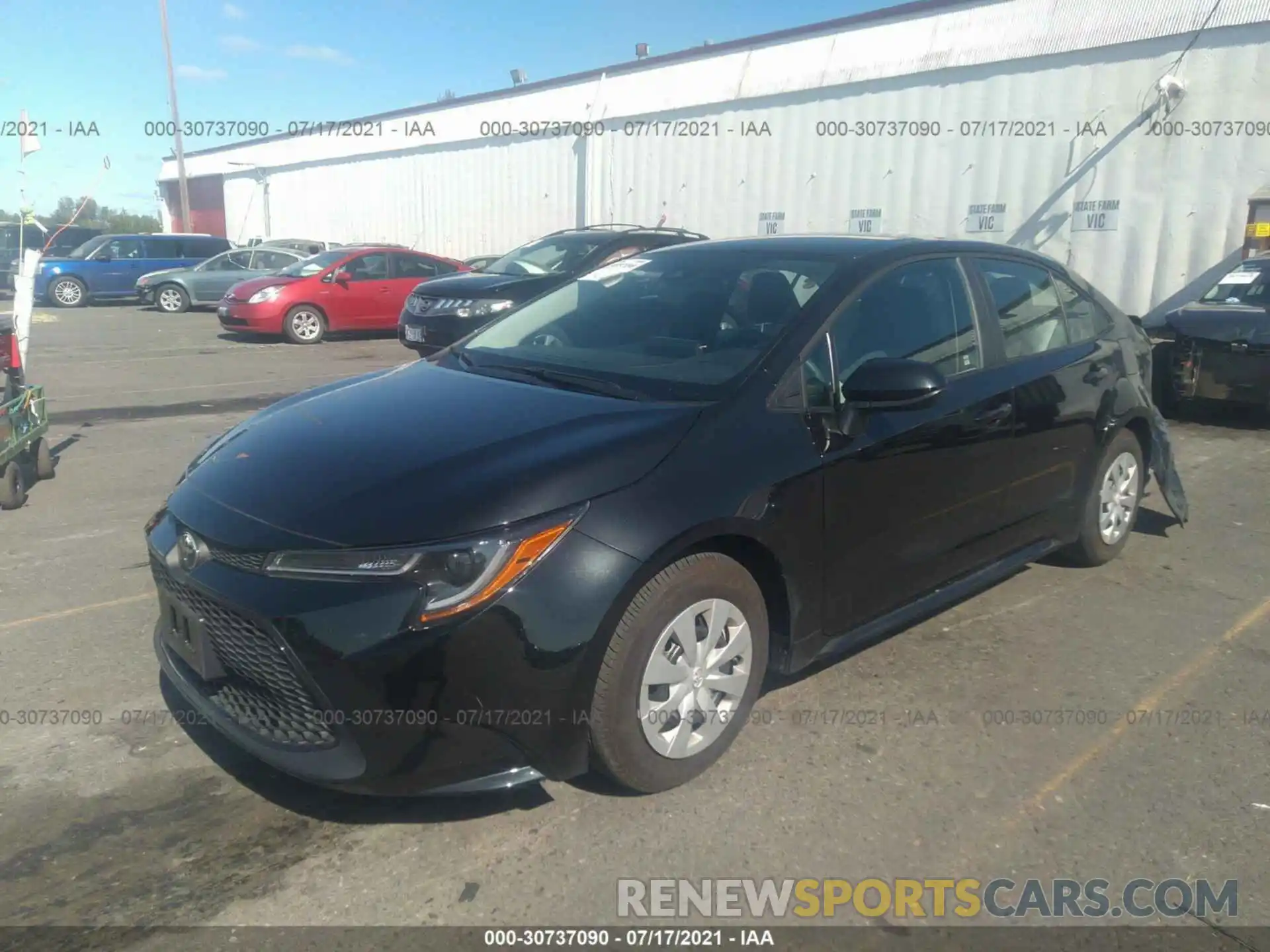 2 Photograph of a damaged car 5YFDPRAE0LP145156 TOYOTA COROLLA 2020