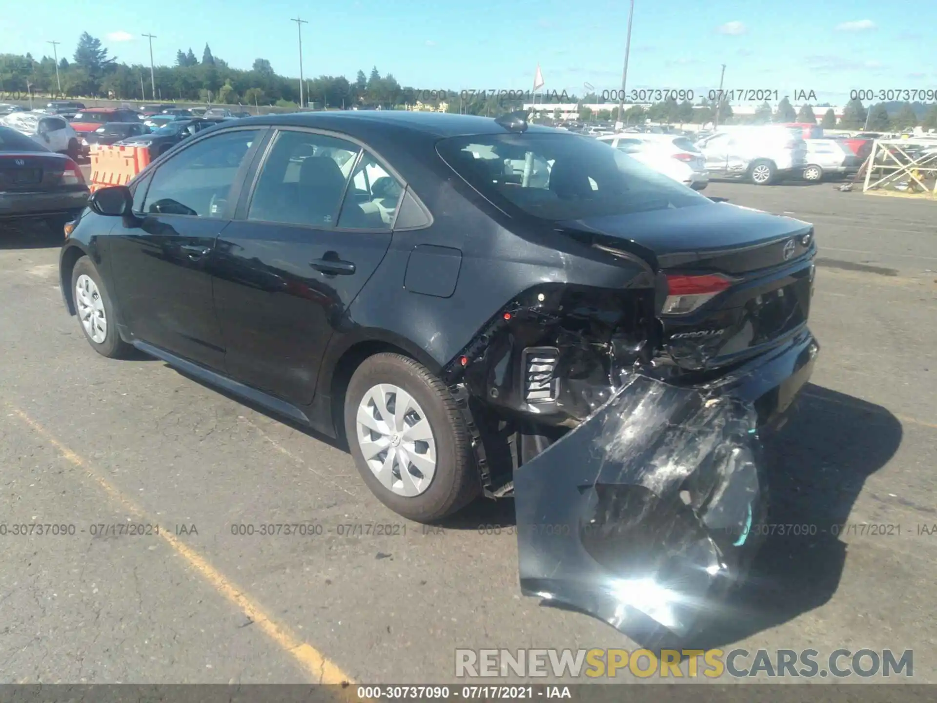 3 Photograph of a damaged car 5YFDPRAE0LP145156 TOYOTA COROLLA 2020