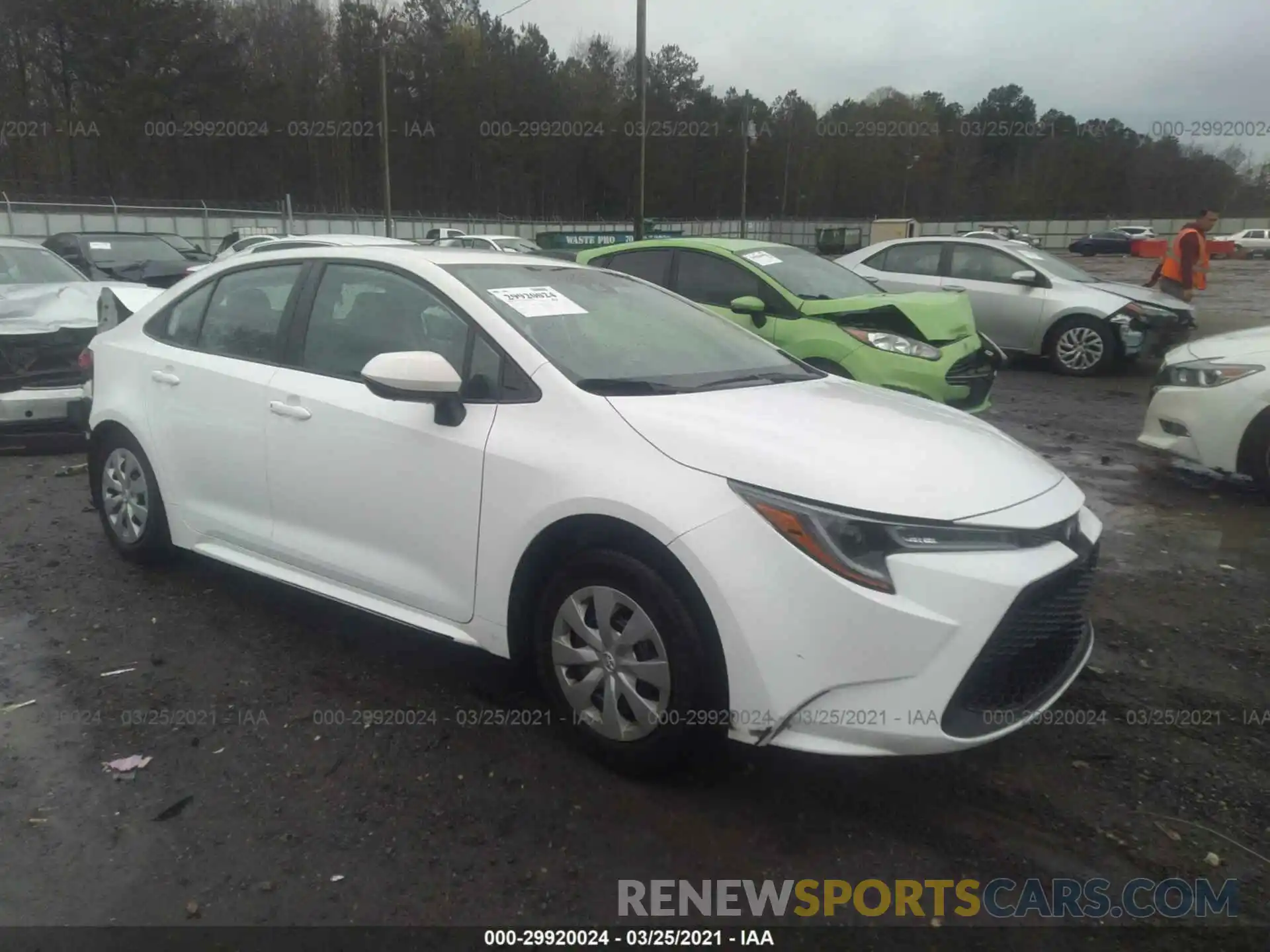 1 Photograph of a damaged car 5YFDPRAE1LP038410 TOYOTA COROLLA 2020