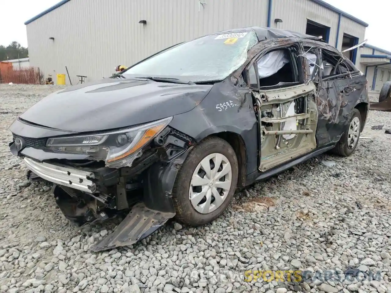 2 Photograph of a damaged car 5YFDPRAE1LP040805 TOYOTA COROLLA 2020