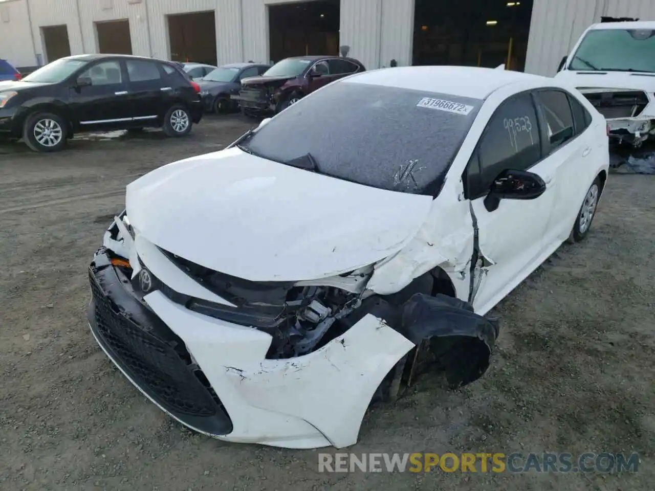 2 Photograph of a damaged car 5YFDPRAE1LP042795 TOYOTA COROLLA 2020