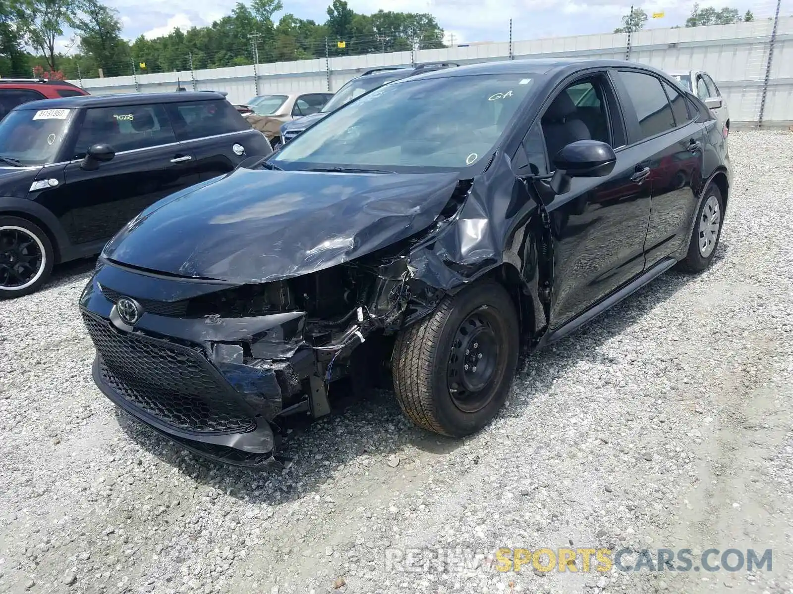 2 Photograph of a damaged car 5YFDPRAE1LP058785 TOYOTA COROLLA 2020