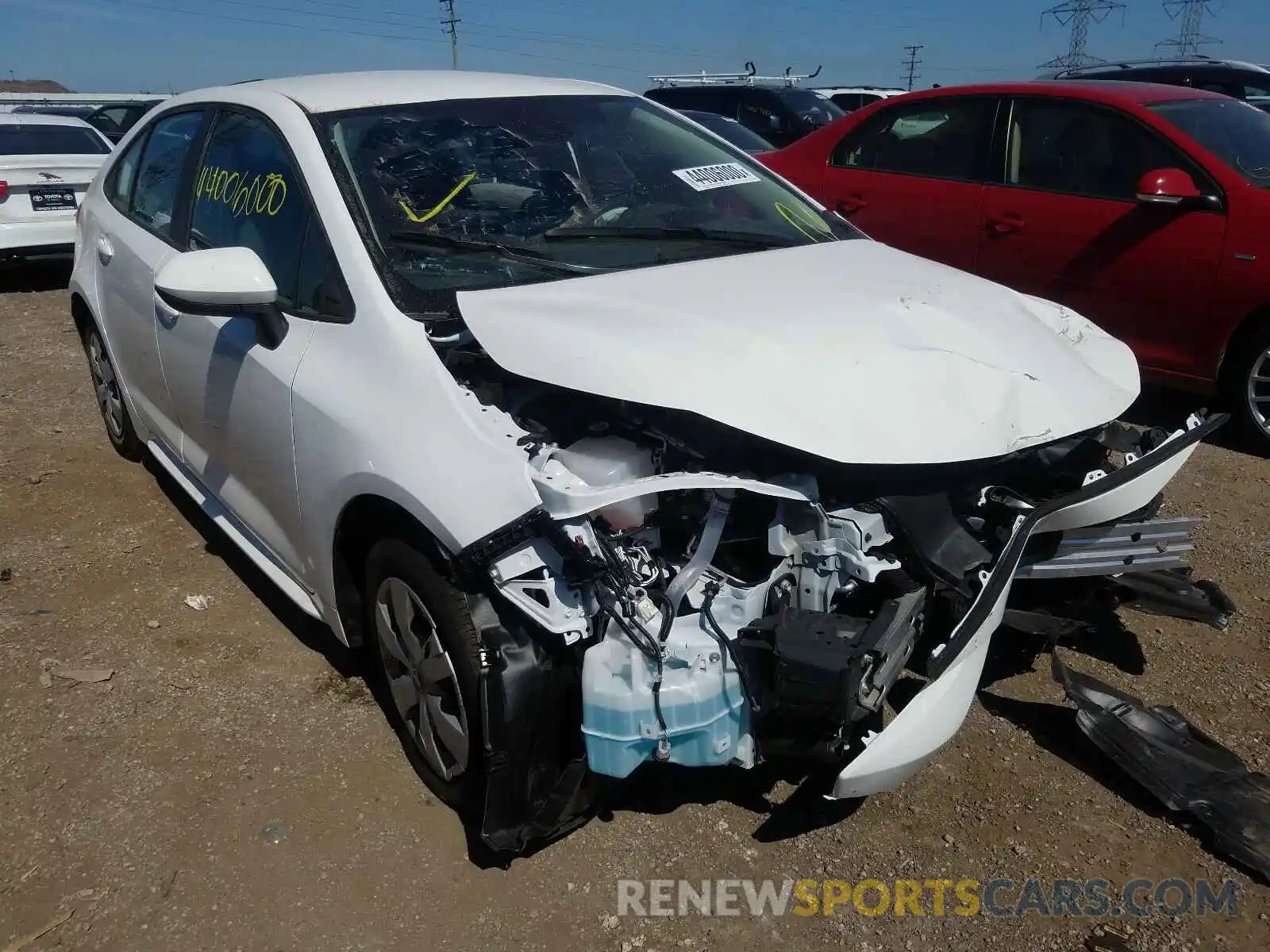 1 Photograph of a damaged car 5YFDPRAE1LP059869 TOYOTA COROLLA 2020