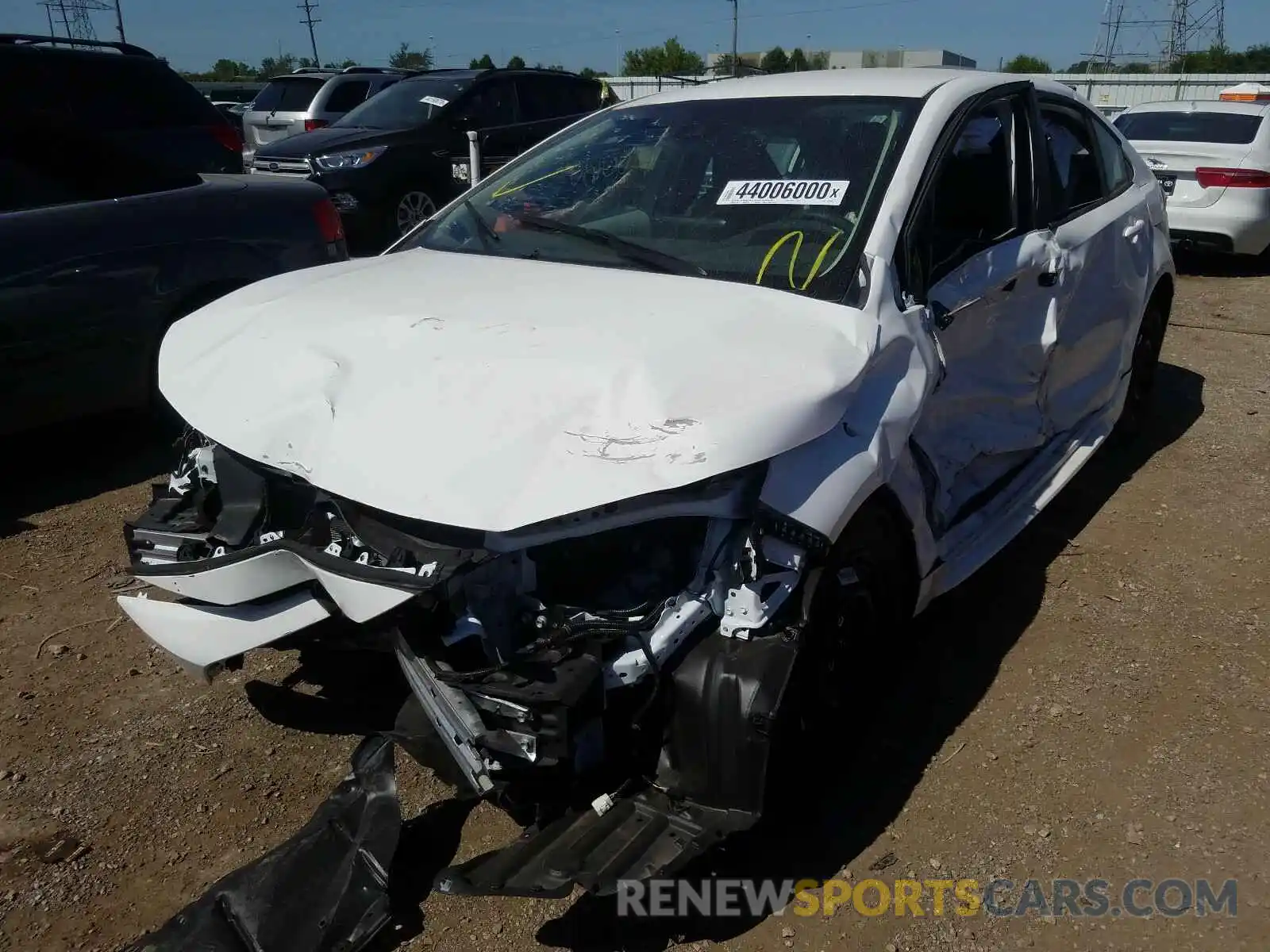 2 Photograph of a damaged car 5YFDPRAE1LP059869 TOYOTA COROLLA 2020