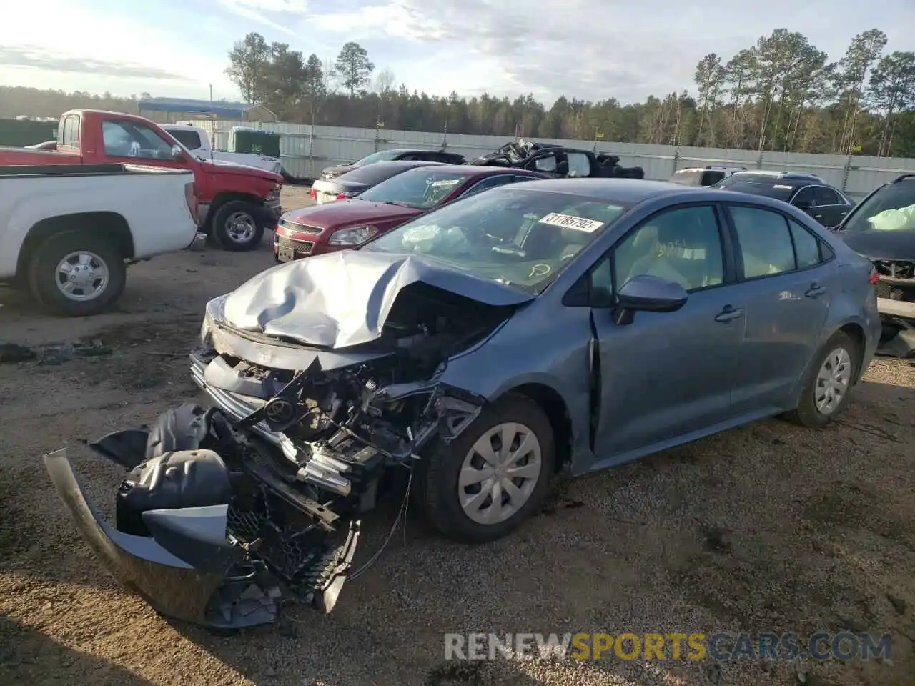 2 Photograph of a damaged car 5YFDPRAE1LP108410 TOYOTA COROLLA 2020