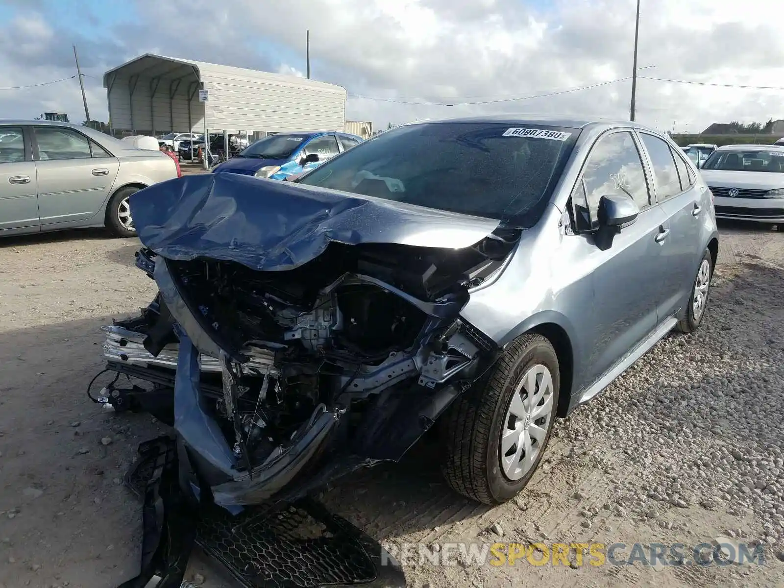 2 Photograph of a damaged car 5YFDPRAE1LP109511 TOYOTA COROLLA 2020