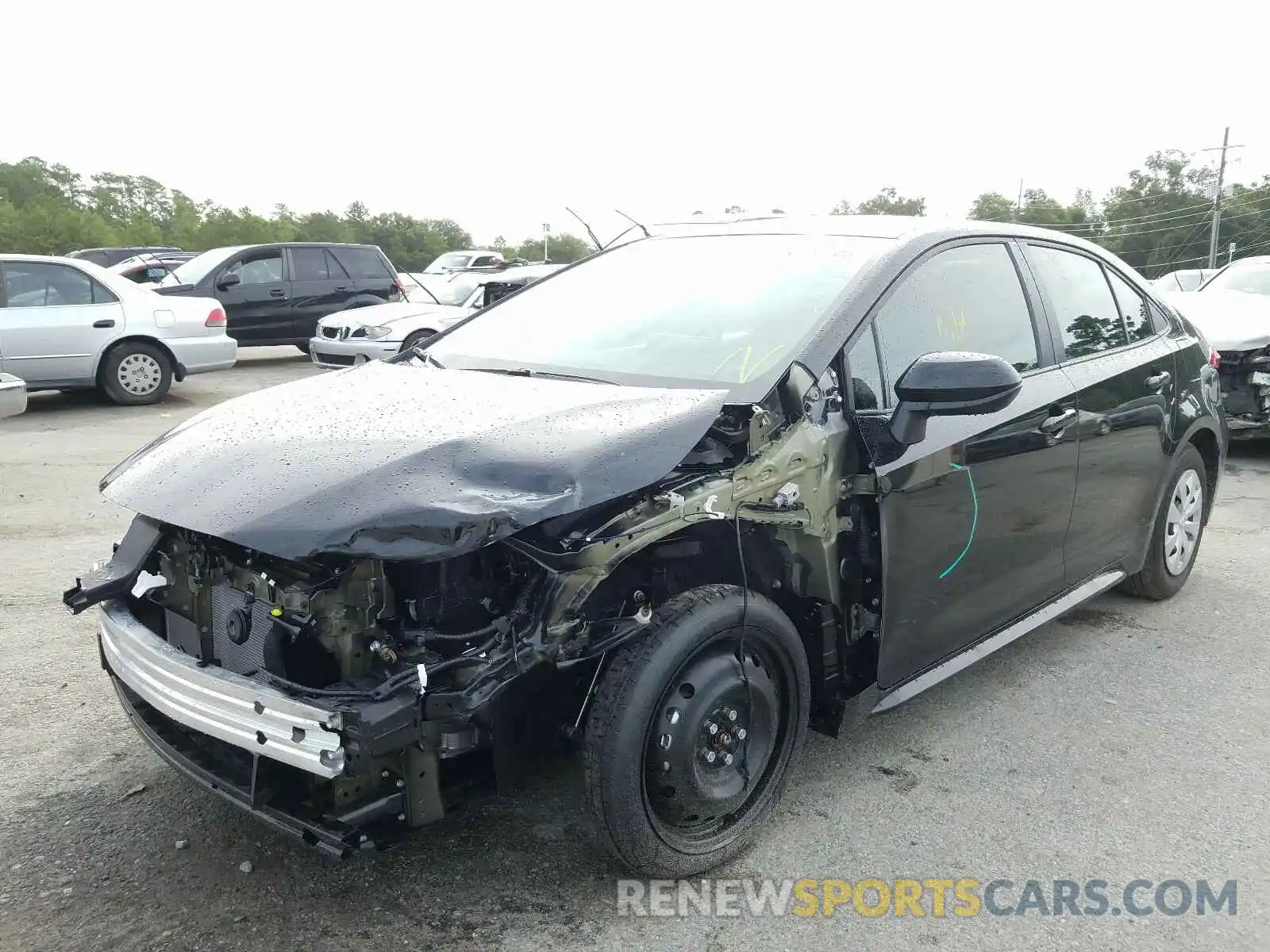 2 Photograph of a damaged car 5YFDPRAE1LP129872 TOYOTA COROLLA 2020