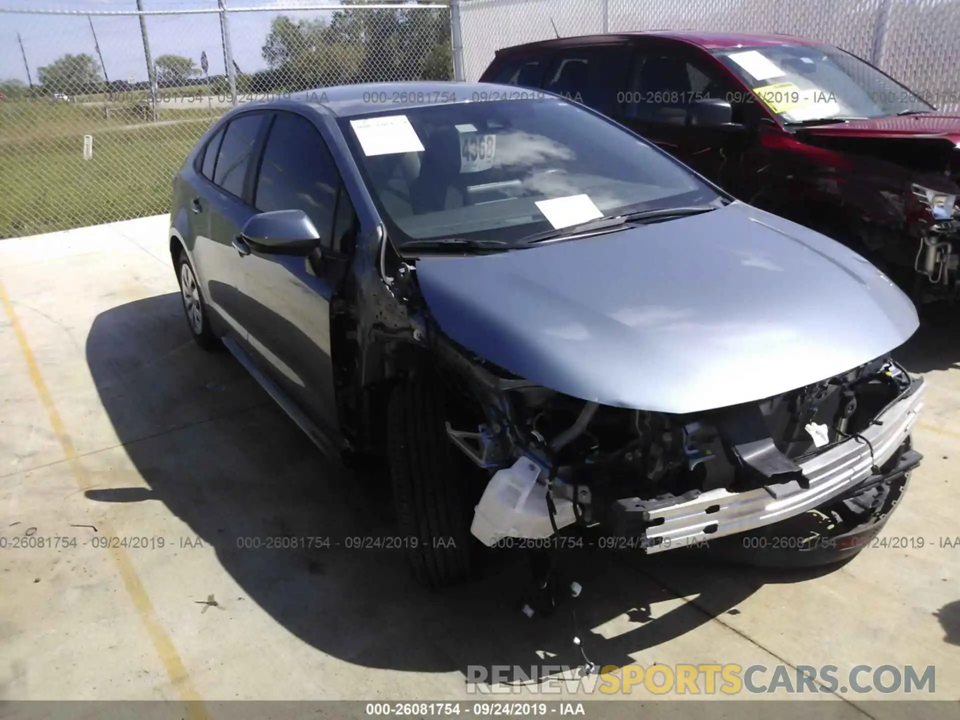 1 Photograph of a damaged car 5YFDPRAE2LP002791 TOYOTA COROLLA 2020