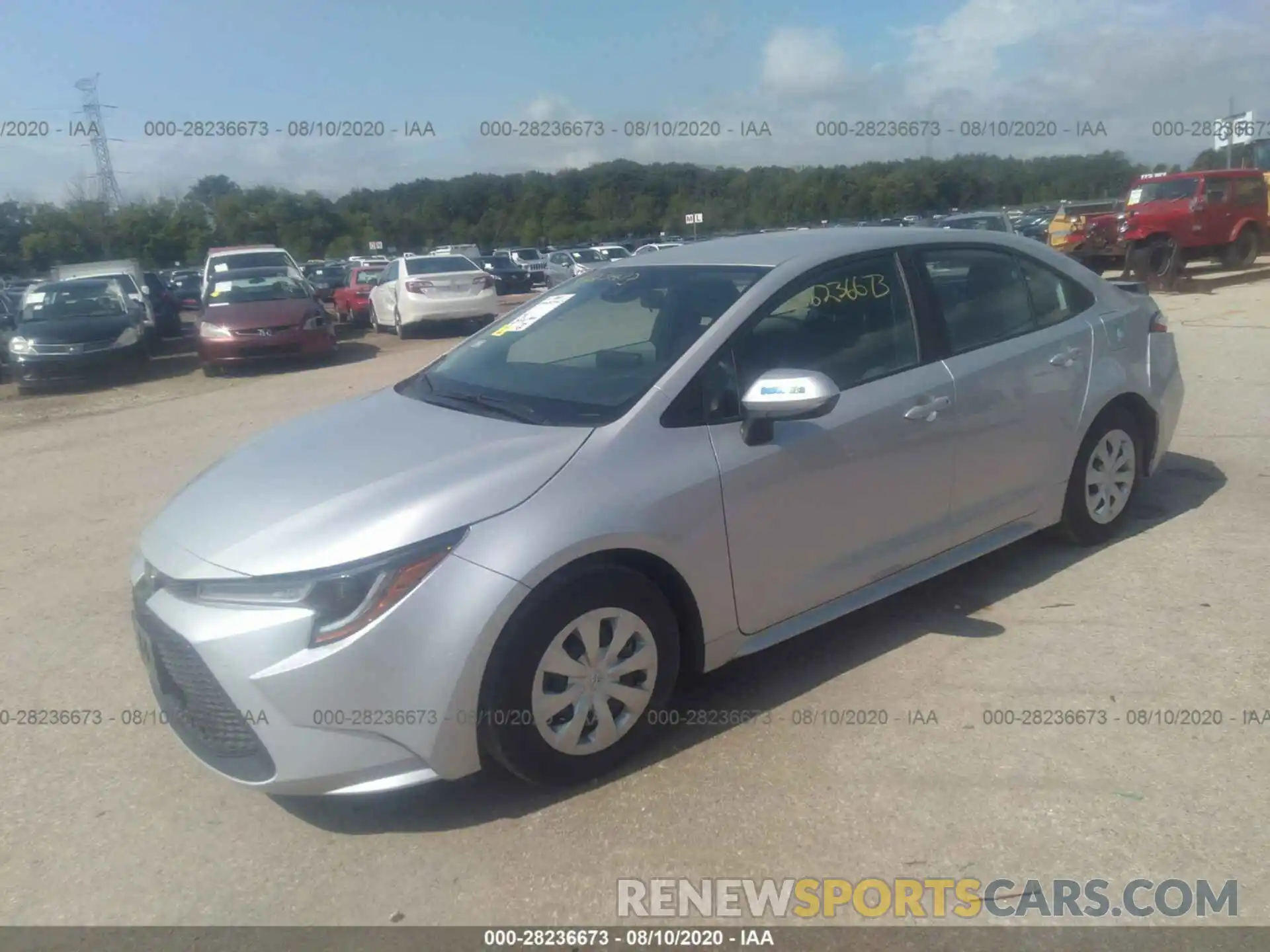 2 Photograph of a damaged car 5YFDPRAE2LP019199 TOYOTA COROLLA 2020