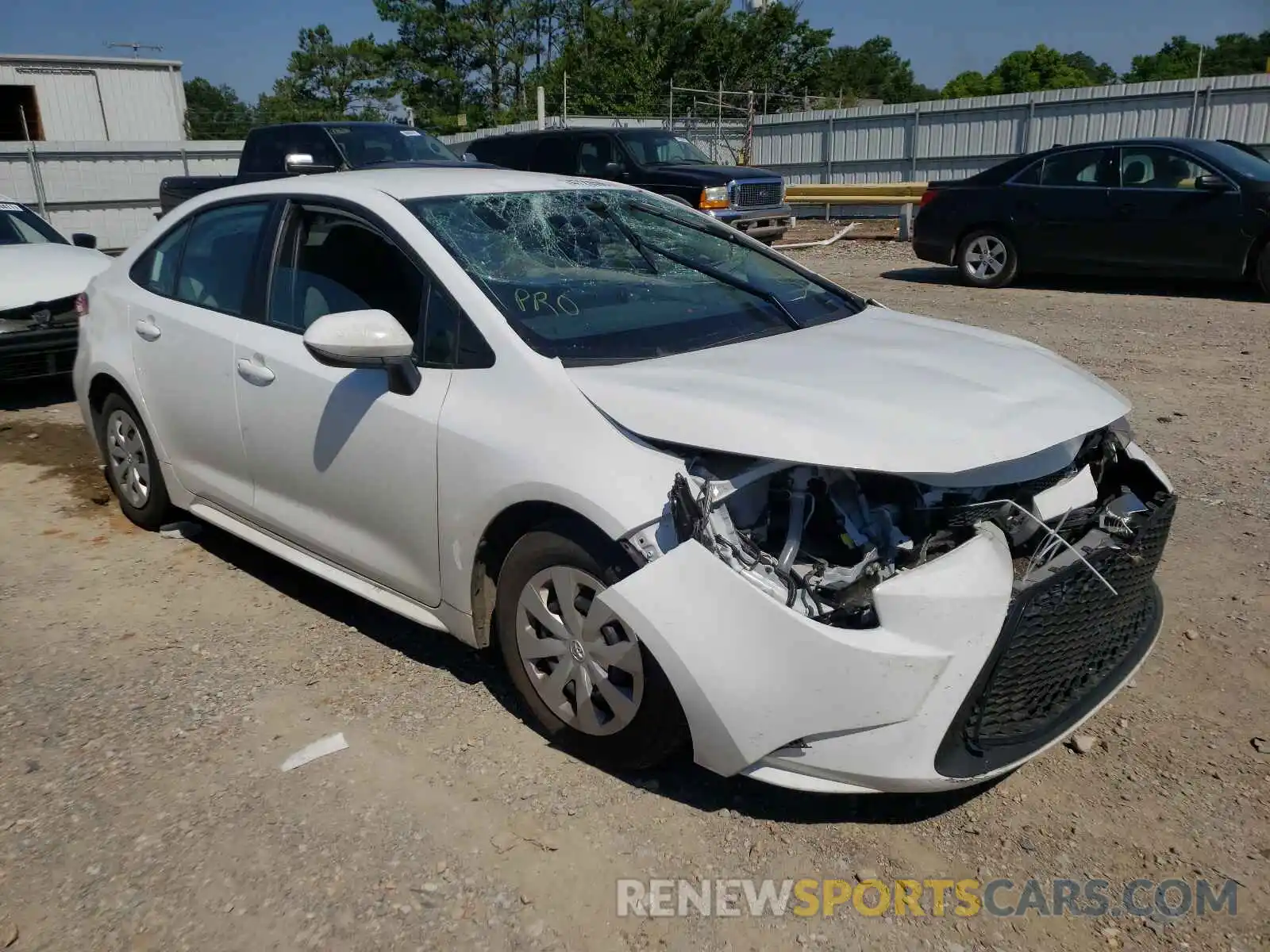 1 Photograph of a damaged car 5YFDPRAE2LP021776 TOYOTA COROLLA 2020