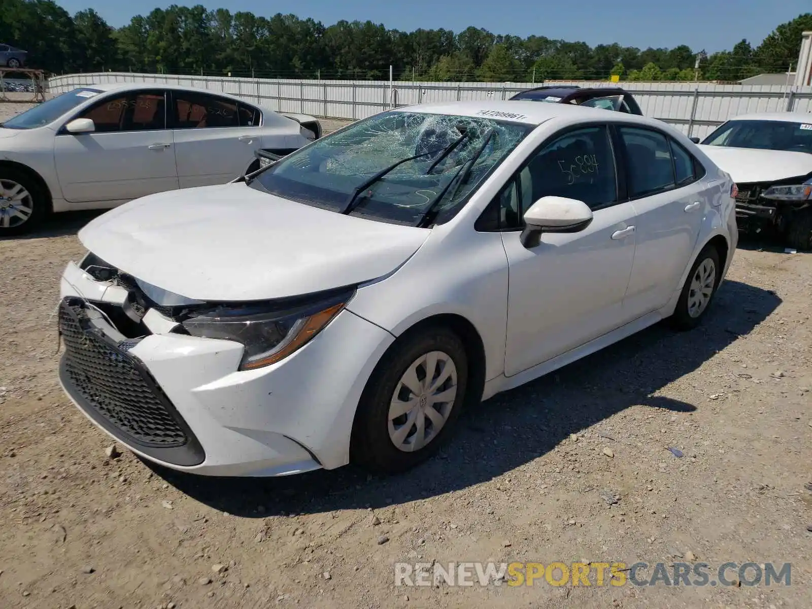 2 Photograph of a damaged car 5YFDPRAE2LP021776 TOYOTA COROLLA 2020