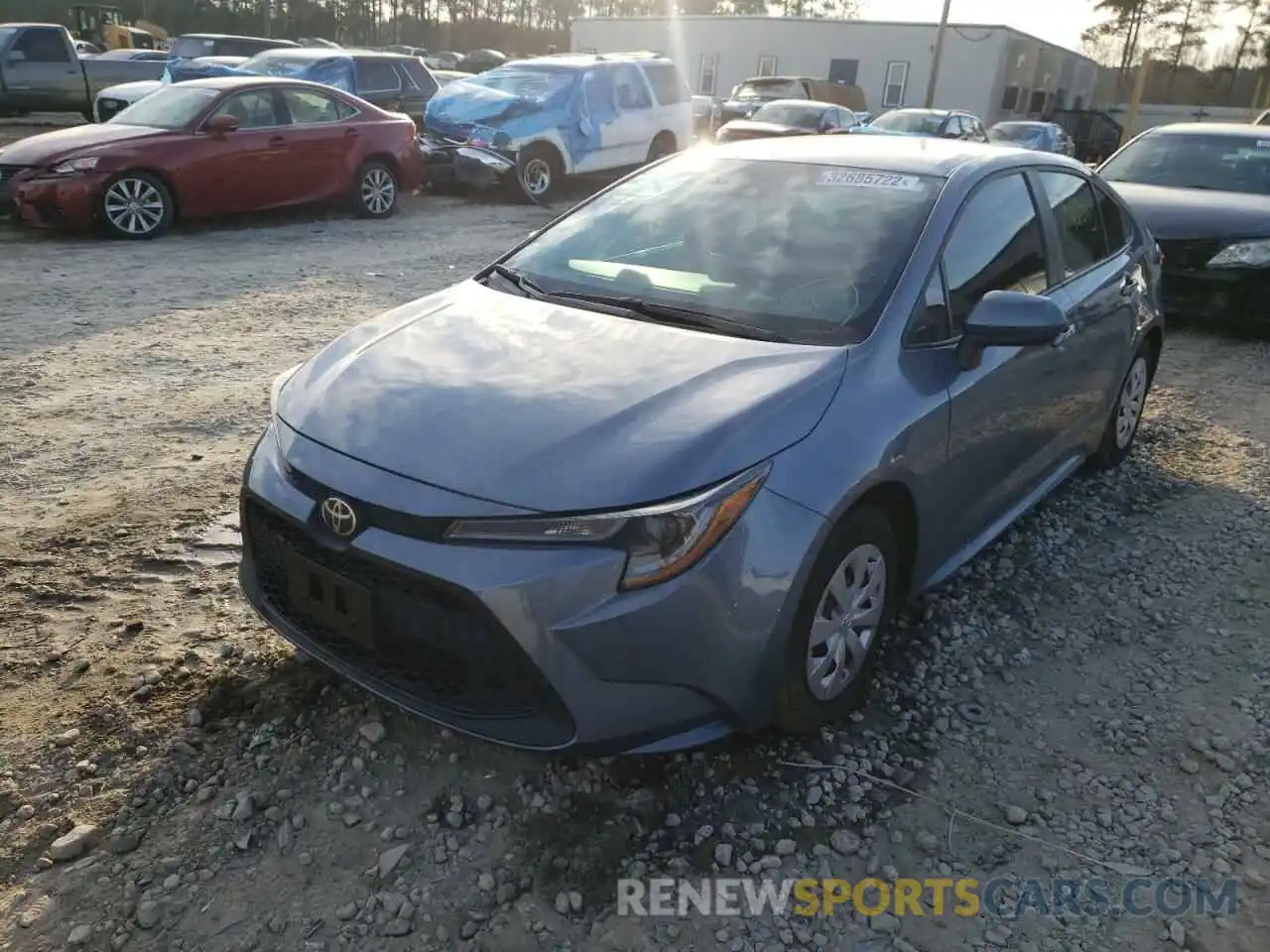 2 Photograph of a damaged car 5YFDPRAE2LP053403 TOYOTA COROLLA 2020