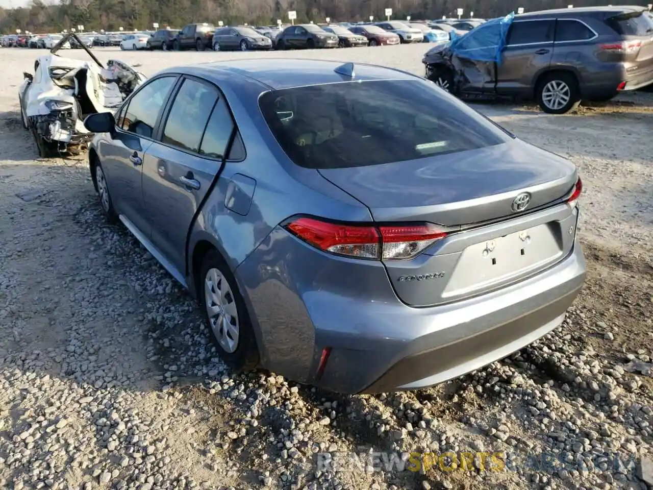 3 Photograph of a damaged car 5YFDPRAE2LP053403 TOYOTA COROLLA 2020