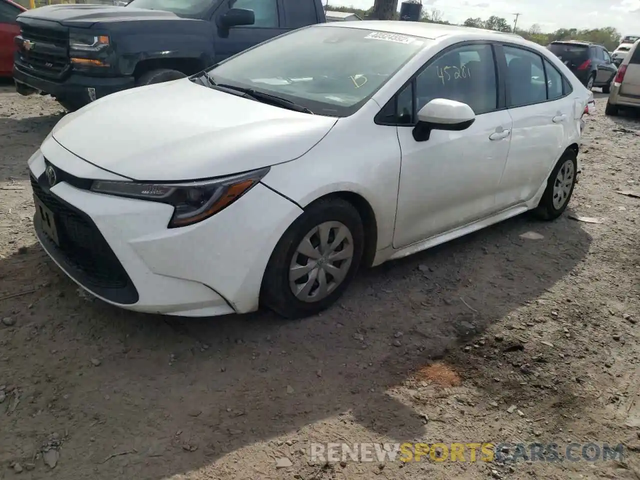 2 Photograph of a damaged car 5YFDPRAE2LP063137 TOYOTA COROLLA 2020